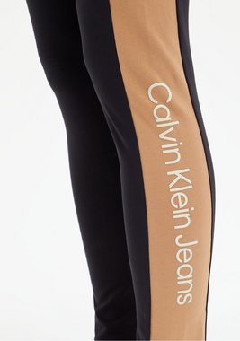 Calvin Klein Jeans Leggings COLOR BLOCKING LEGGINGS mit CK-Schriftzug in Kontrastfarbe