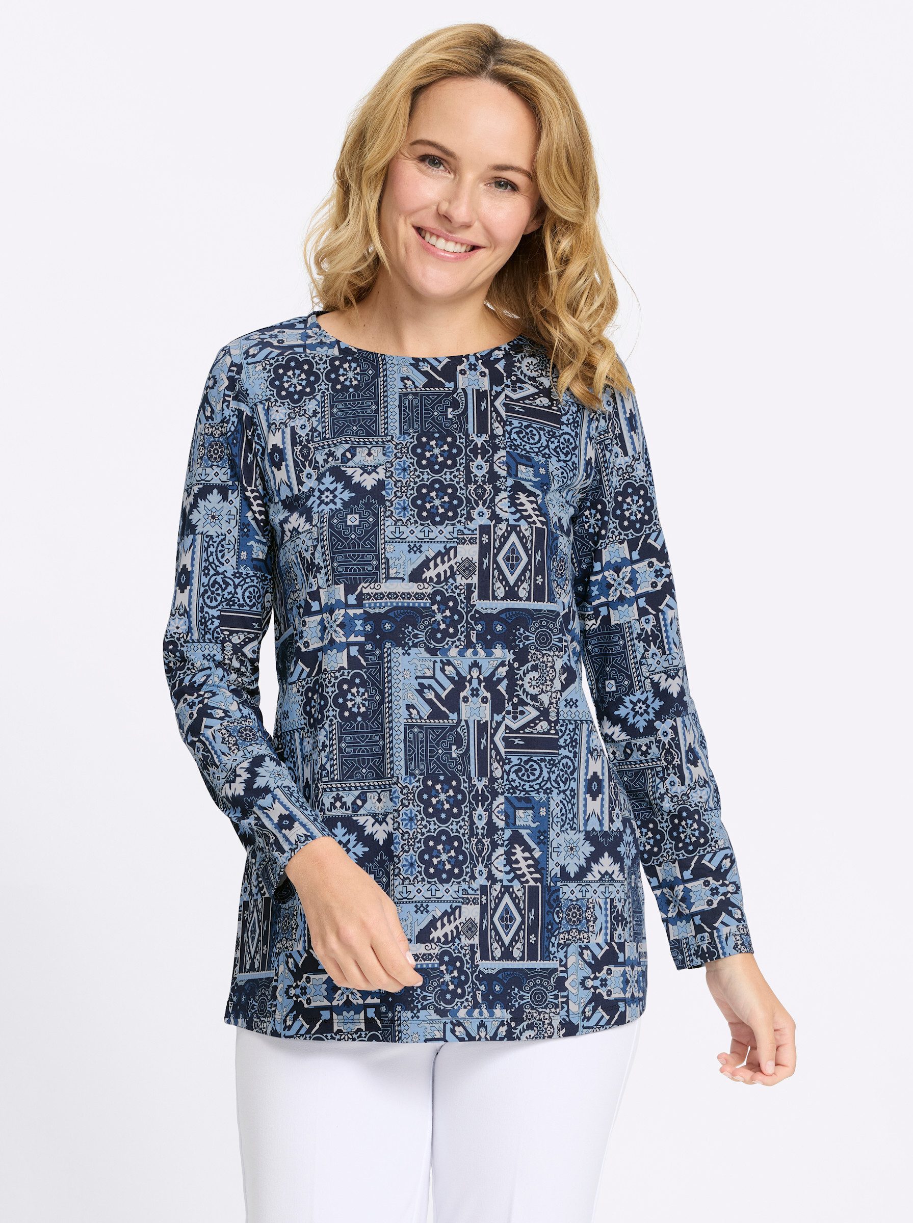 Sieh an! T-Shirt Longshirt Langarm