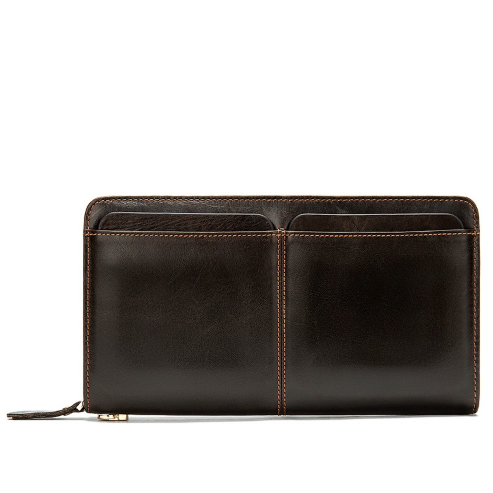 YUBRO-STUDIO Clutch Herren Geldbörse Echtleder Kartenhalter günstig online kaufen