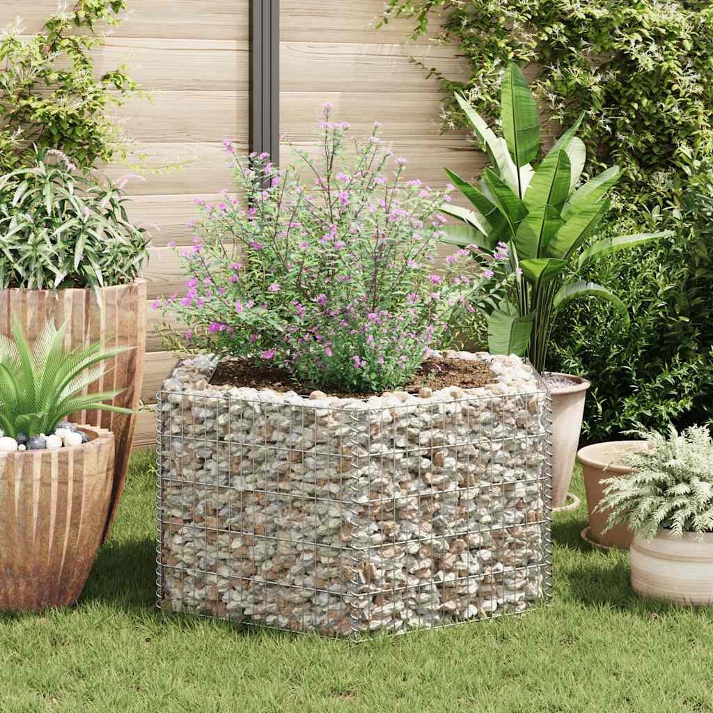vidaXL Hochbeet Sechseckiges Gabionen-Hochbeet 100×90×50 cm günstig online kaufen