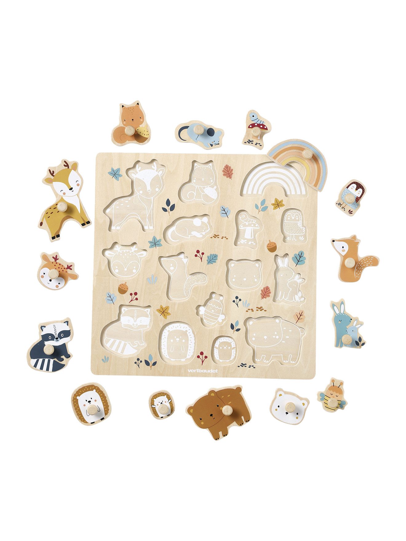 vertbaudet Puzzle Baby Steckpuzzle WALDFREUNDE aus günstig online kaufen