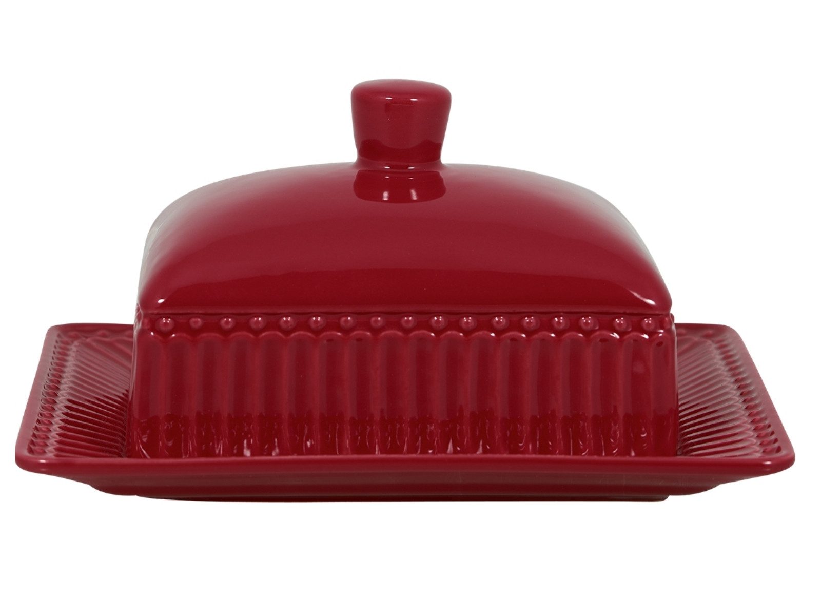 Butterdose Alice Butterdose claret red medium 17 x 14 cm
