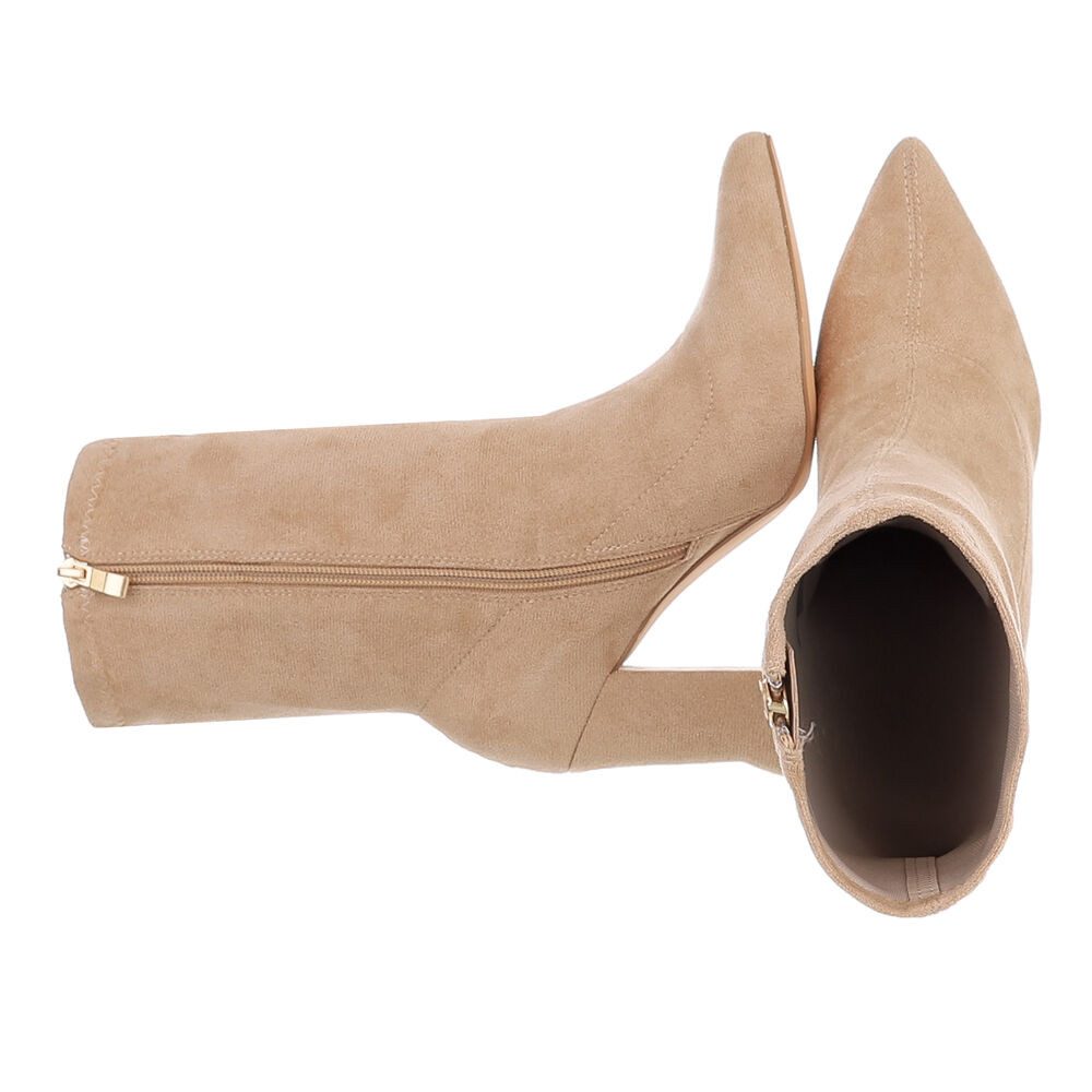 Ital-Design Damen Elegant High-Heel-Stiefelette (85255547) Blockabsatz günstig online kaufen