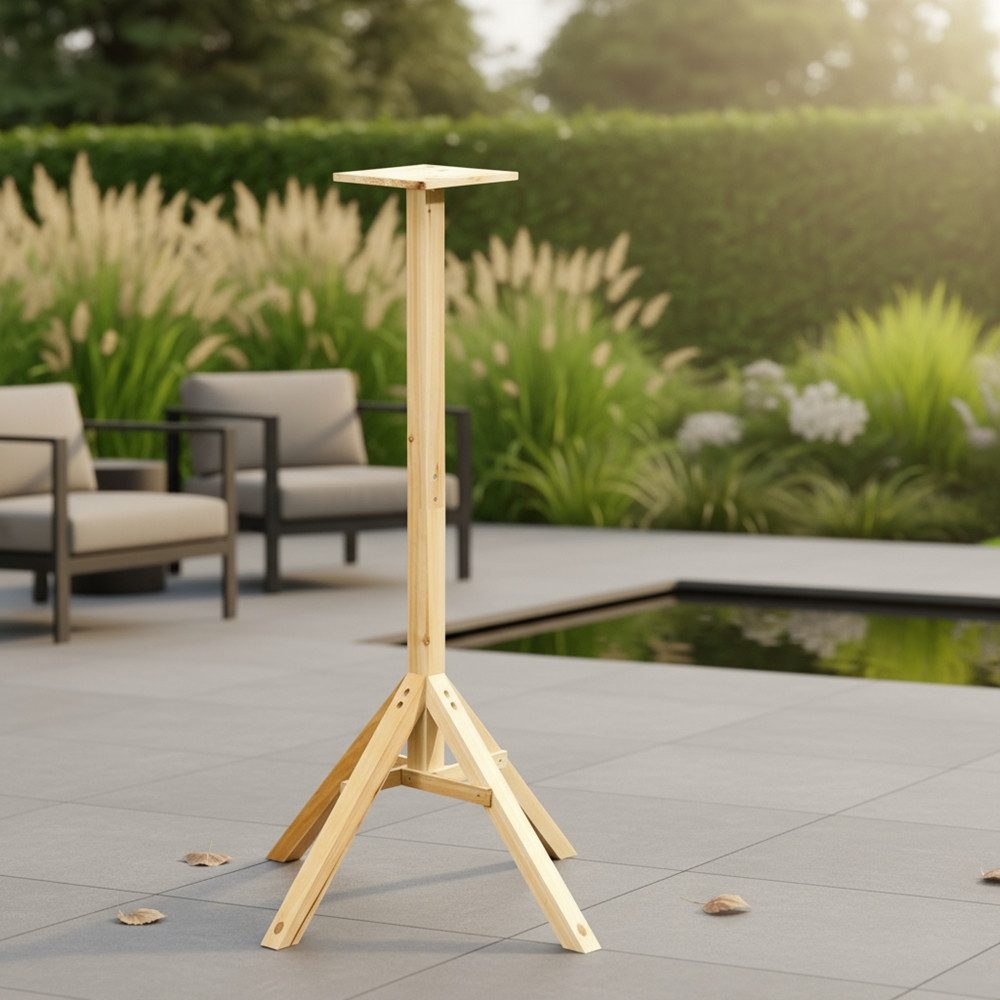 Melko Vogelhausständer Ständer Vogelhäuschen Vogelhaus 1,05m Holz Futterhau günstig online kaufen