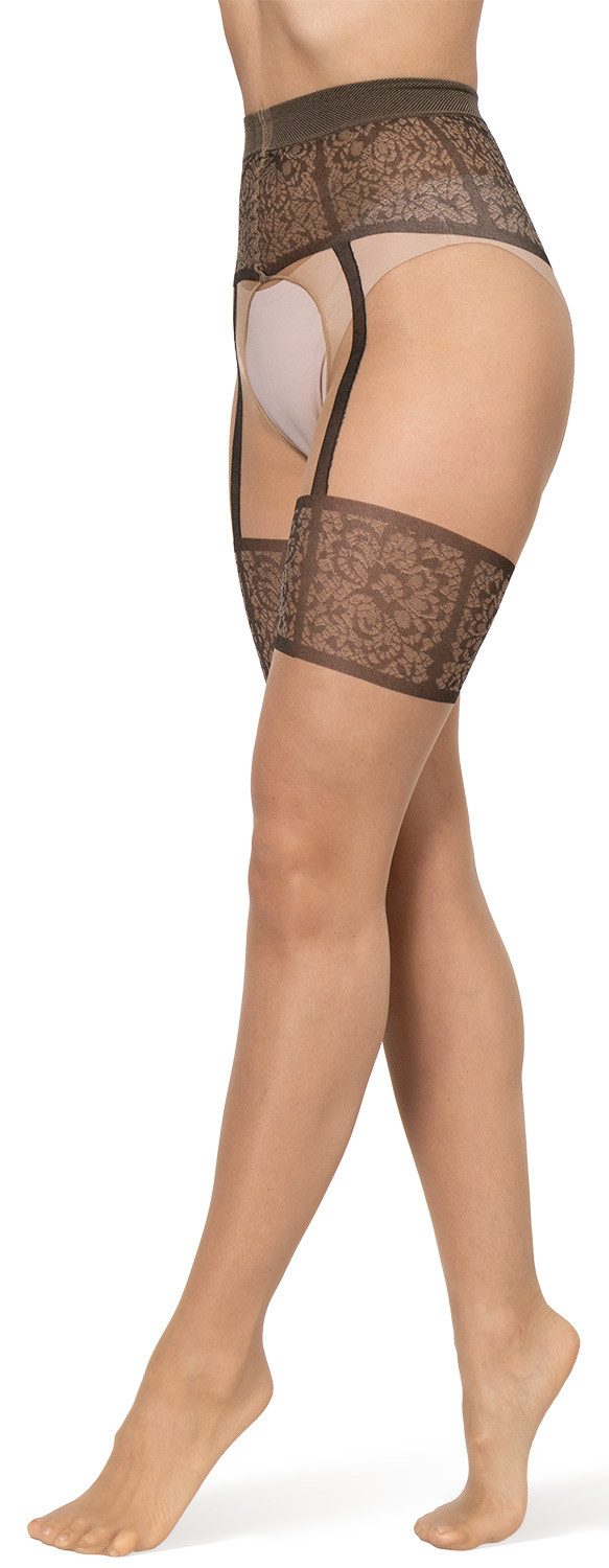 BANANALU Ouvert Strumpfhose gemusterte Ouvert Strumpfhose mit offenem Schritt 20 DEN (1 St) – Bild 2 von 5