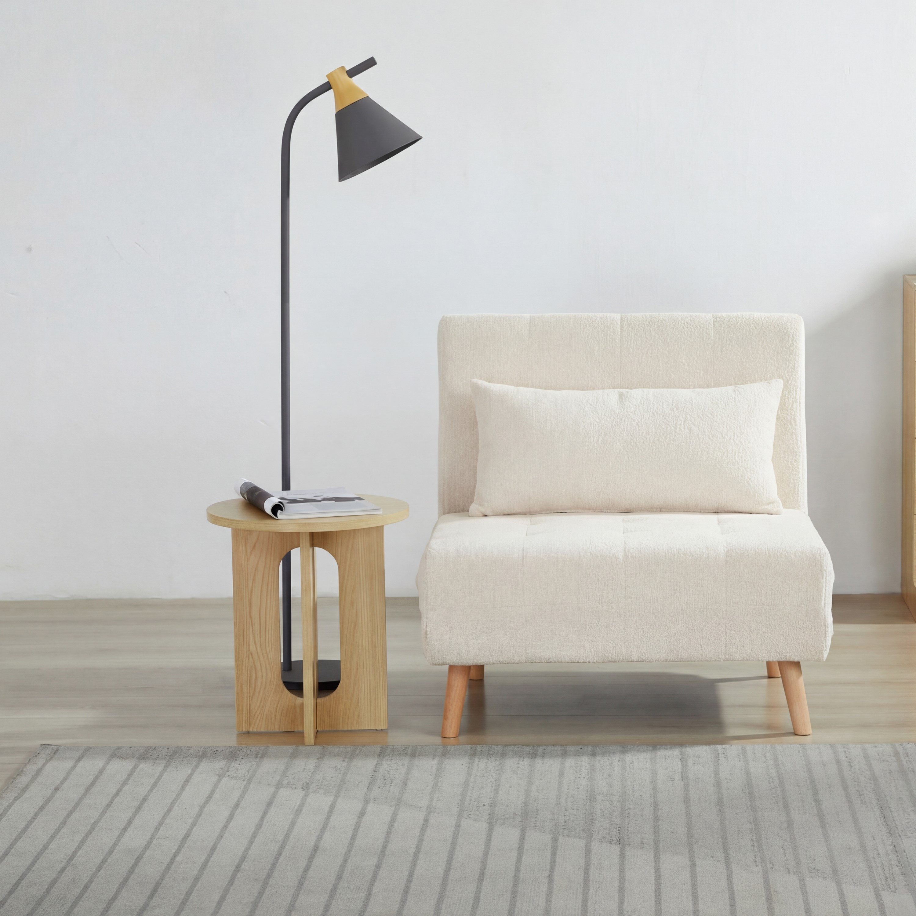 SteeLong Schlafsofa Modernes Kabriolettsofabett für Wohn- & Gästezimmer, Kiefernholzrahmen, 1 Teile, hautfreundlicher Stoff & hochbeständiger Schaum