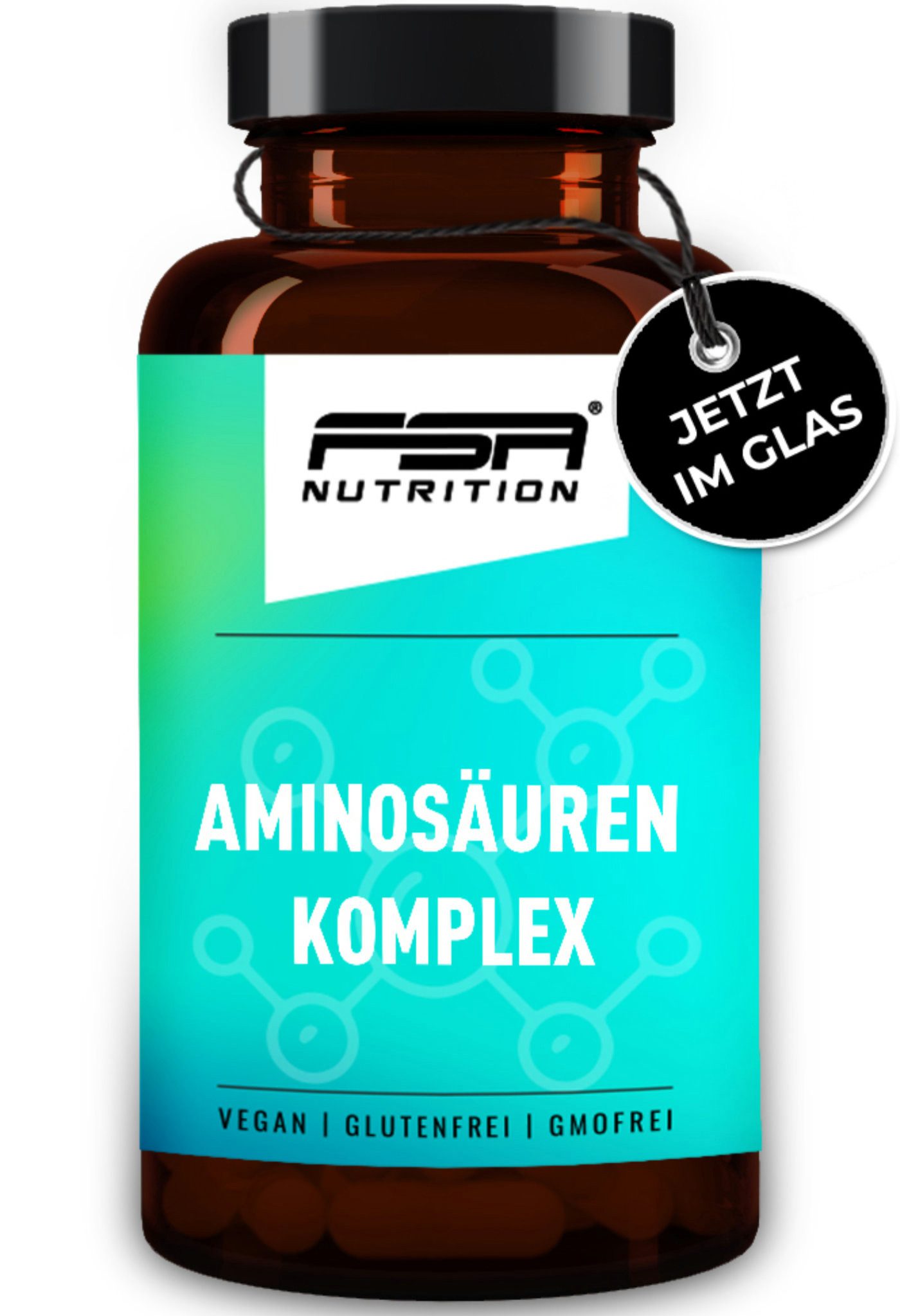 Aminosäuren Komplex im Glas - BCAA & EAA Kapseln