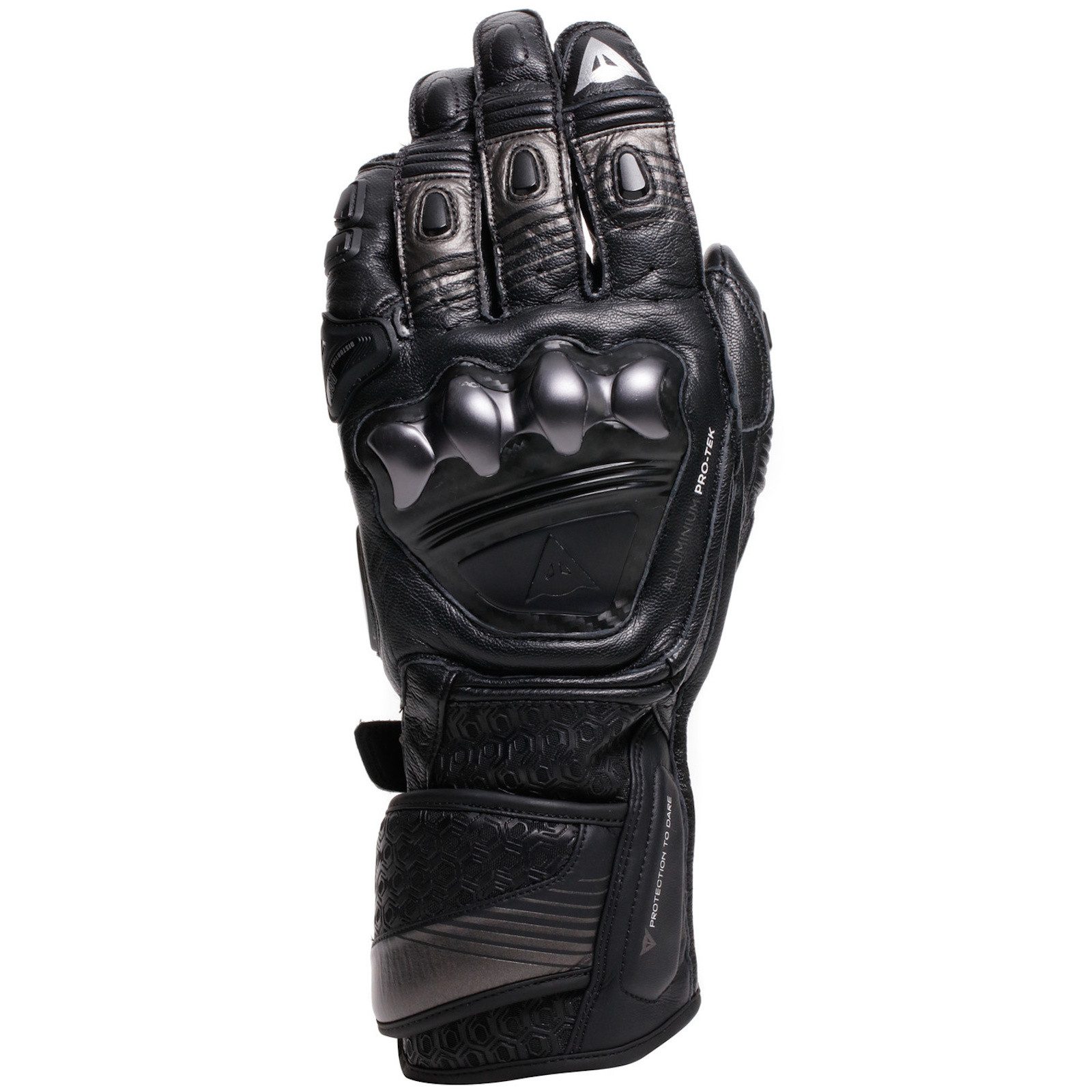 Dainese Motorradhandschuhe Dainese Fiero Metal Handschuhe Schwarz / Antrazit Kevlar