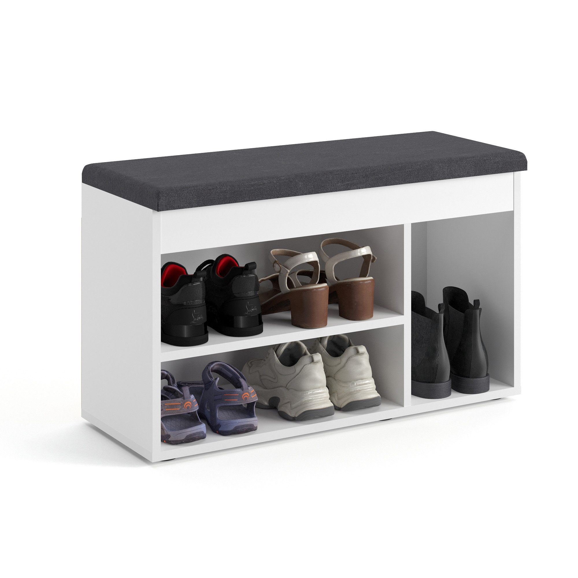 KOMTO Schuhbank Schuhregal Bank mit Stauraum Sitzfläche Schuhschrank mit Si günstig online kaufen