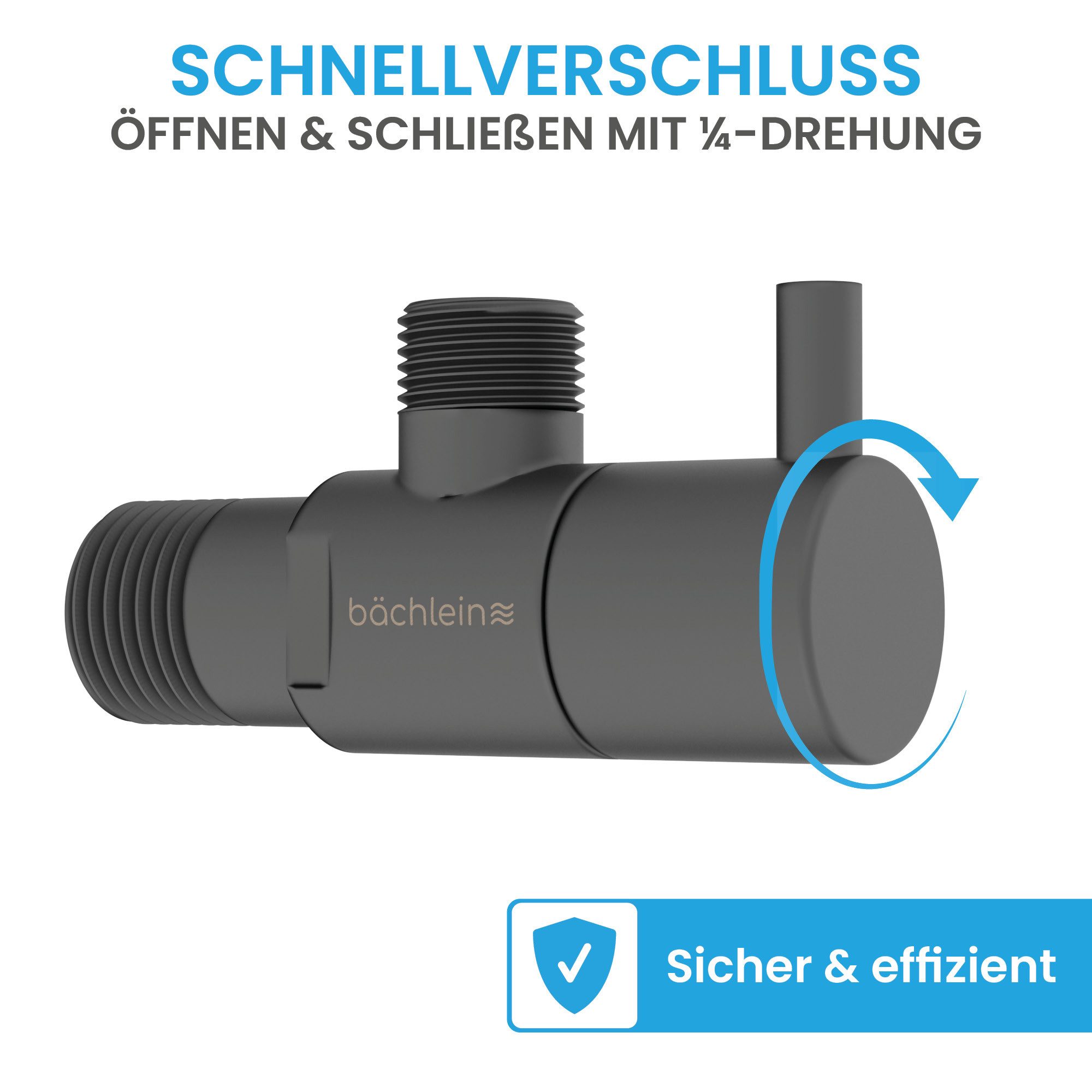 Bächlein Eckventil Eckventil-Set schnellverschluss Komfort
