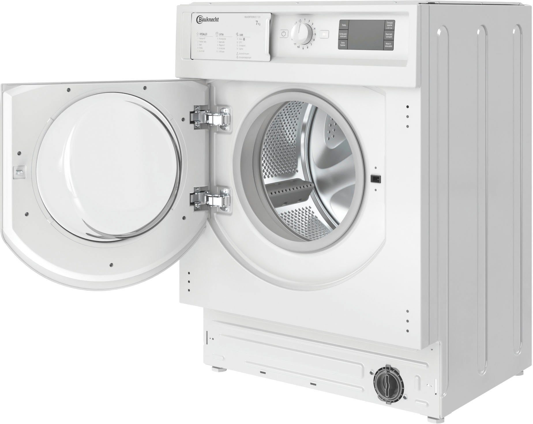 BAUKNECHT Einbauwaschmaschine BI WMBG 71483E DE N, 7 kg, 1400 U/min