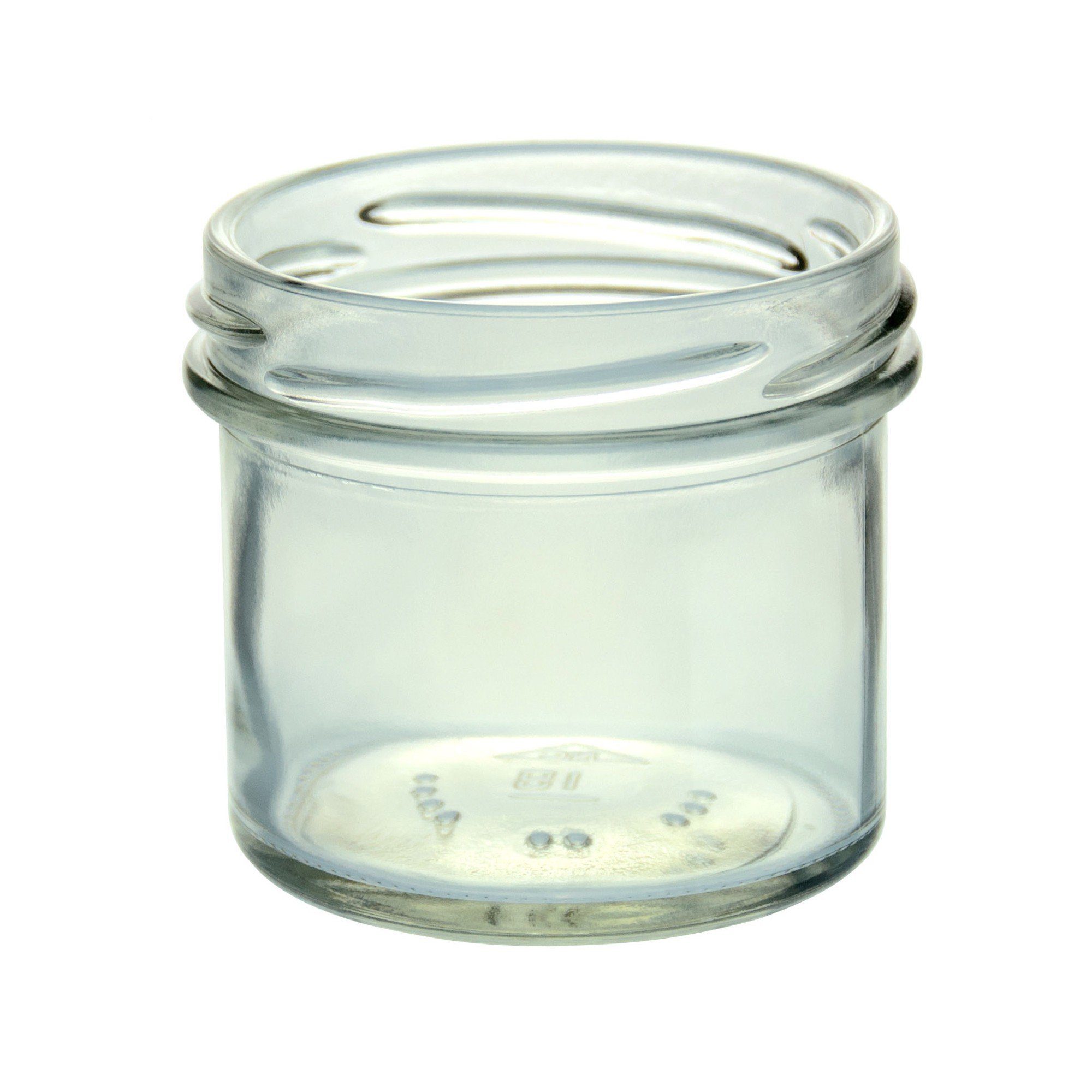 MamboCat Einmachglas 100er Set Sturzglas 125 ml Marmeladenglas To 66 silberner Deckel, Glas – Bild 2 von 3