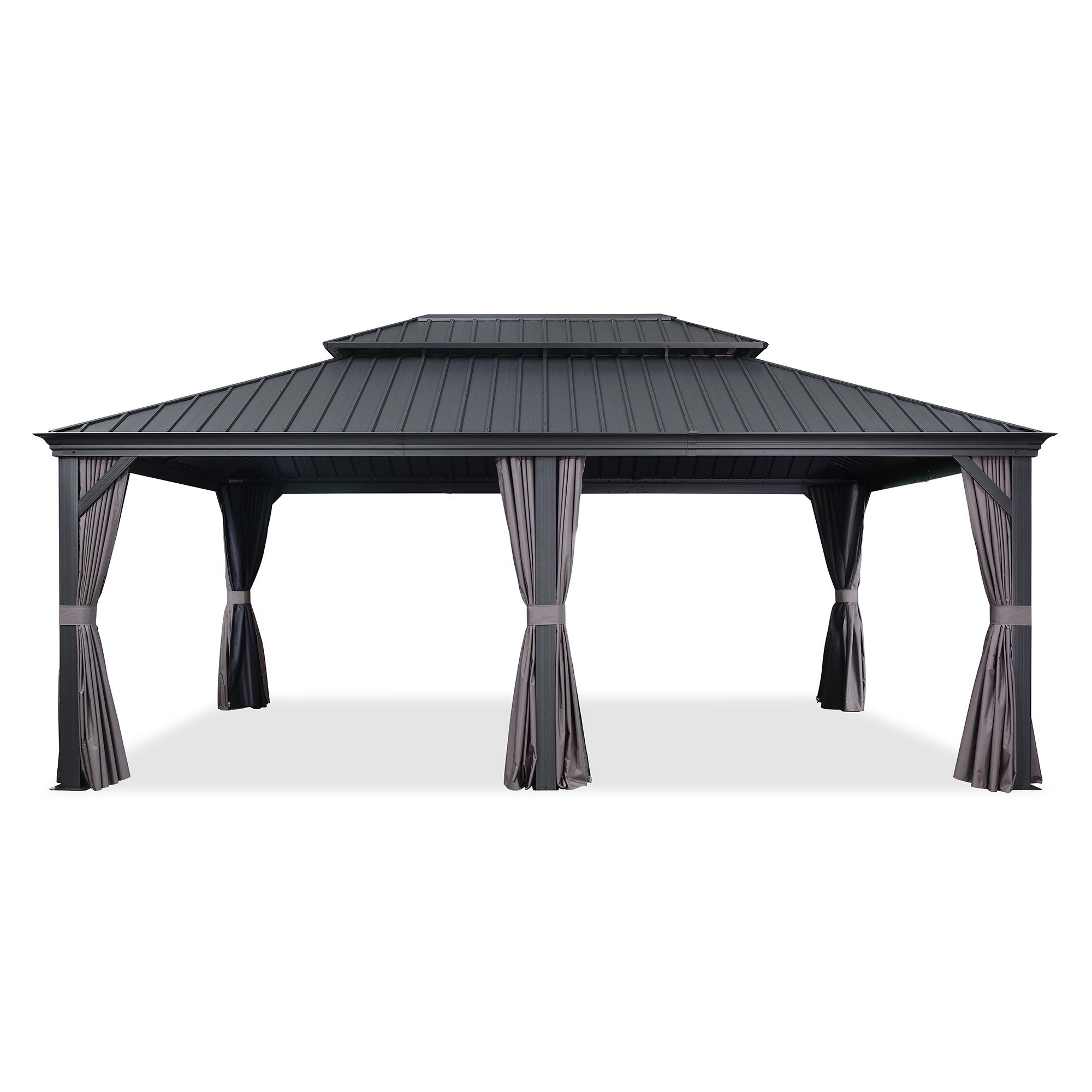 PURPLE LEAF Pavillon Außenbereich Alu Gartenpavillon günstig online kaufen