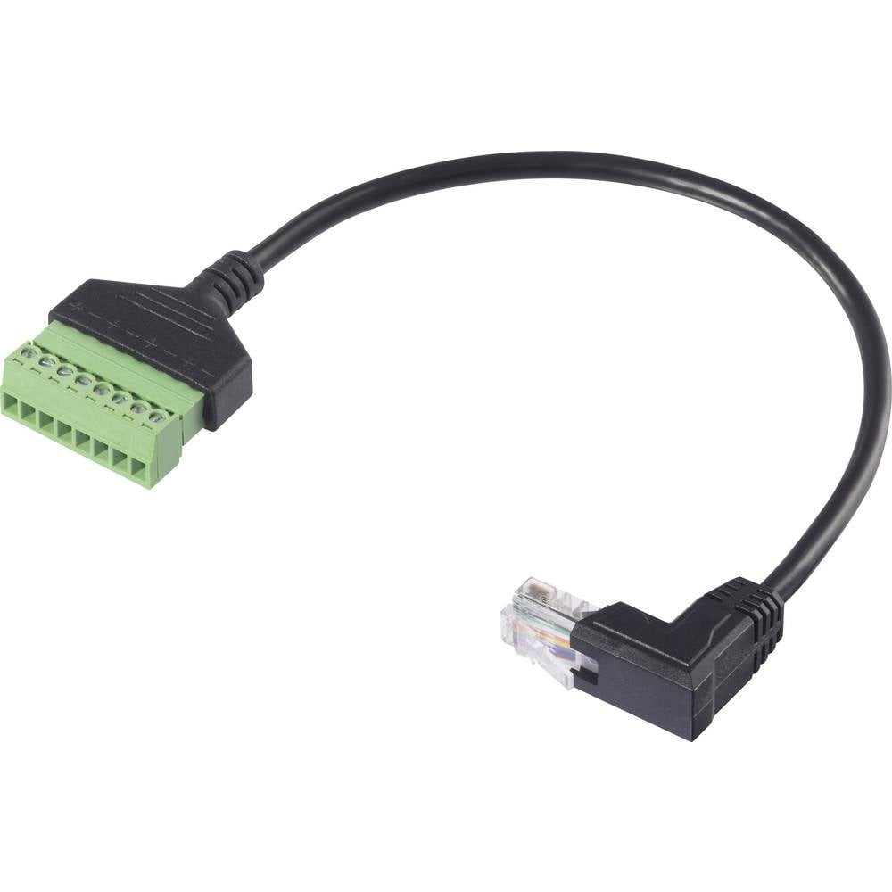 RJ45 8P8C Stecker, gewinkelt, auf 8-pol. Netzwerk-Adapter