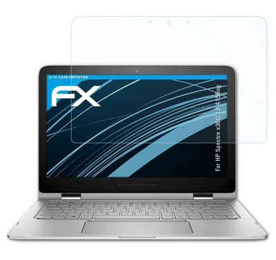 atFoliX Schutzfolie Displayschutz für HP Spectre x360 13-4156ng, (2 Folien), Ultraklar und hartbeschichtet