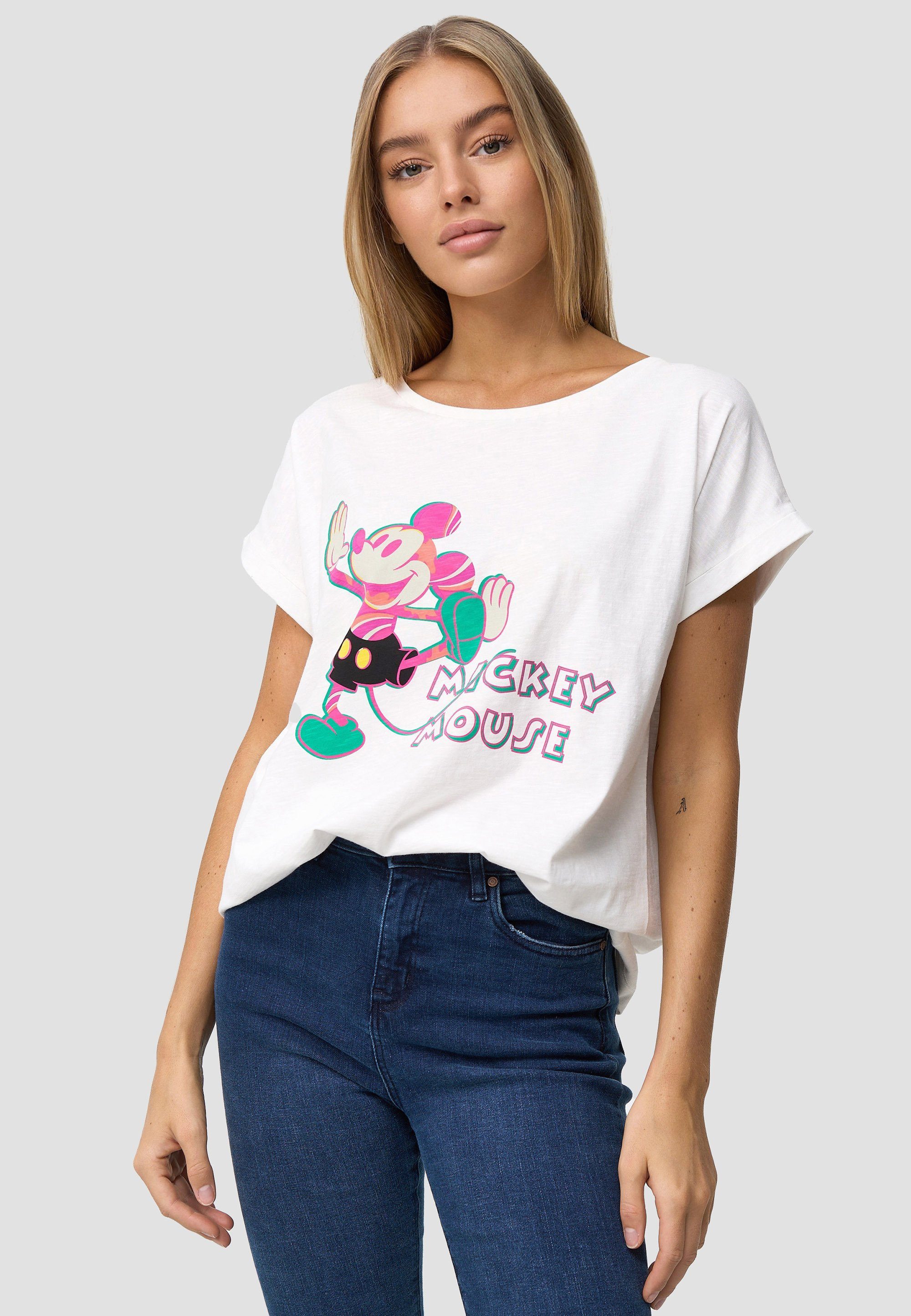 Colourful Mouse Mickey T-Shirt Bio-Baumwolle Pose GOTS Recovered zertifizierte