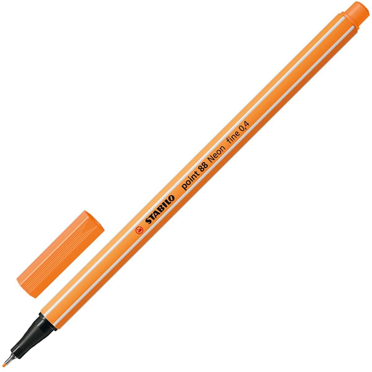 STABILO Fineliner point 88® neon, (1-tlg), in leuchtender Neonfarbe