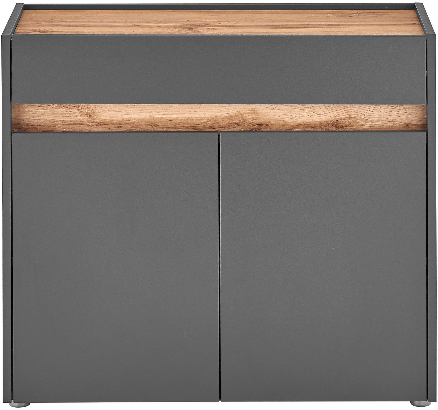 Home affaire Kommode GiRON/CiTY, Schrank in vier Farben, modernes Sideboard, Kommode, in zwei Farben erhältlich, 2 Türen, 1 Schubkasten, 80 cm breit