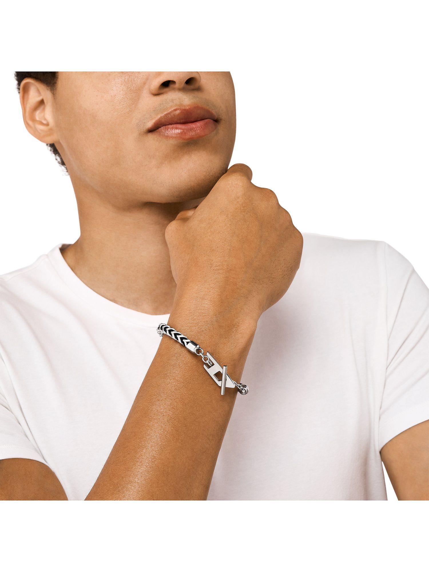 Diesel Edelstahlarmband Diesel Herren-Armband Edelstahl, Modern günstig online kaufen
