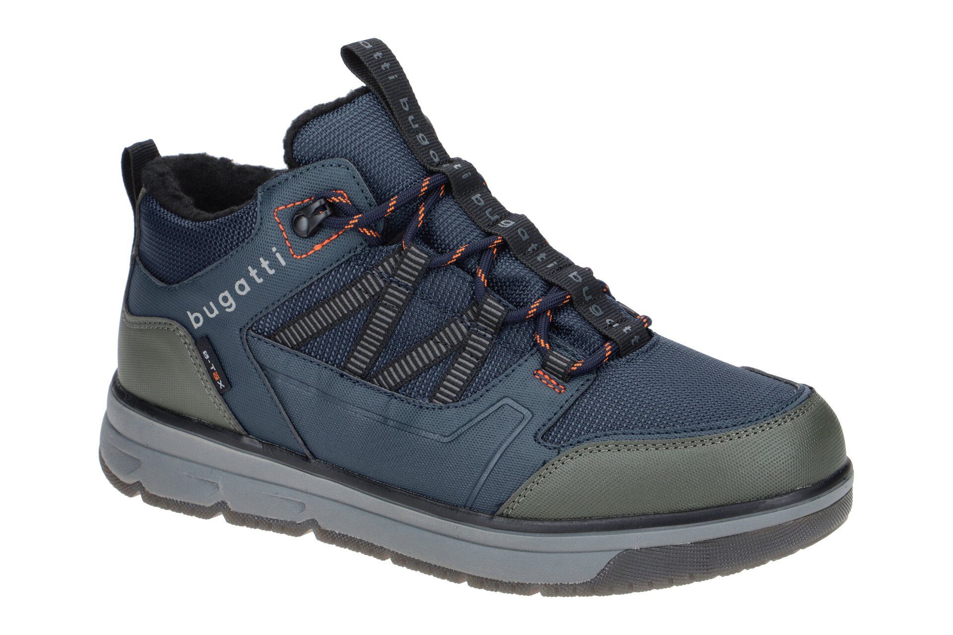 bugatti Mid Sneaker PYRO Schnürstiefel, wetterfester Material-Mix