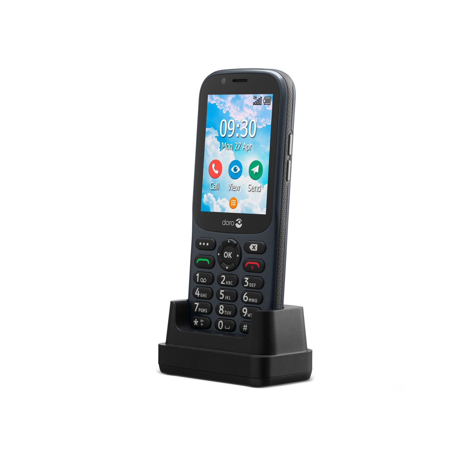 Doro 730X Seniorenhandy (2.8 Zoll, 1.3 GB Speicherplatz, 2 MP Kamera)