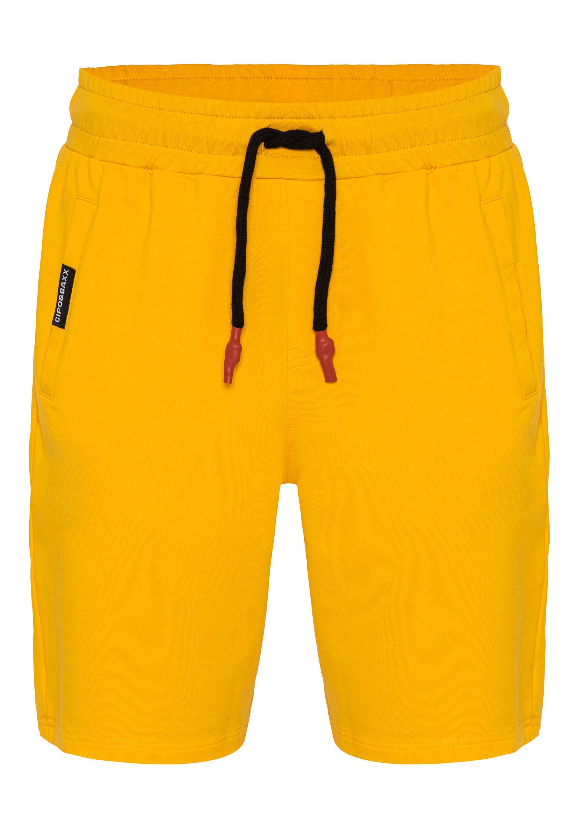 Cipo & Baxx Stoffhose "Shorts", elastischer Bund mit Kordelzug günstig online kaufen