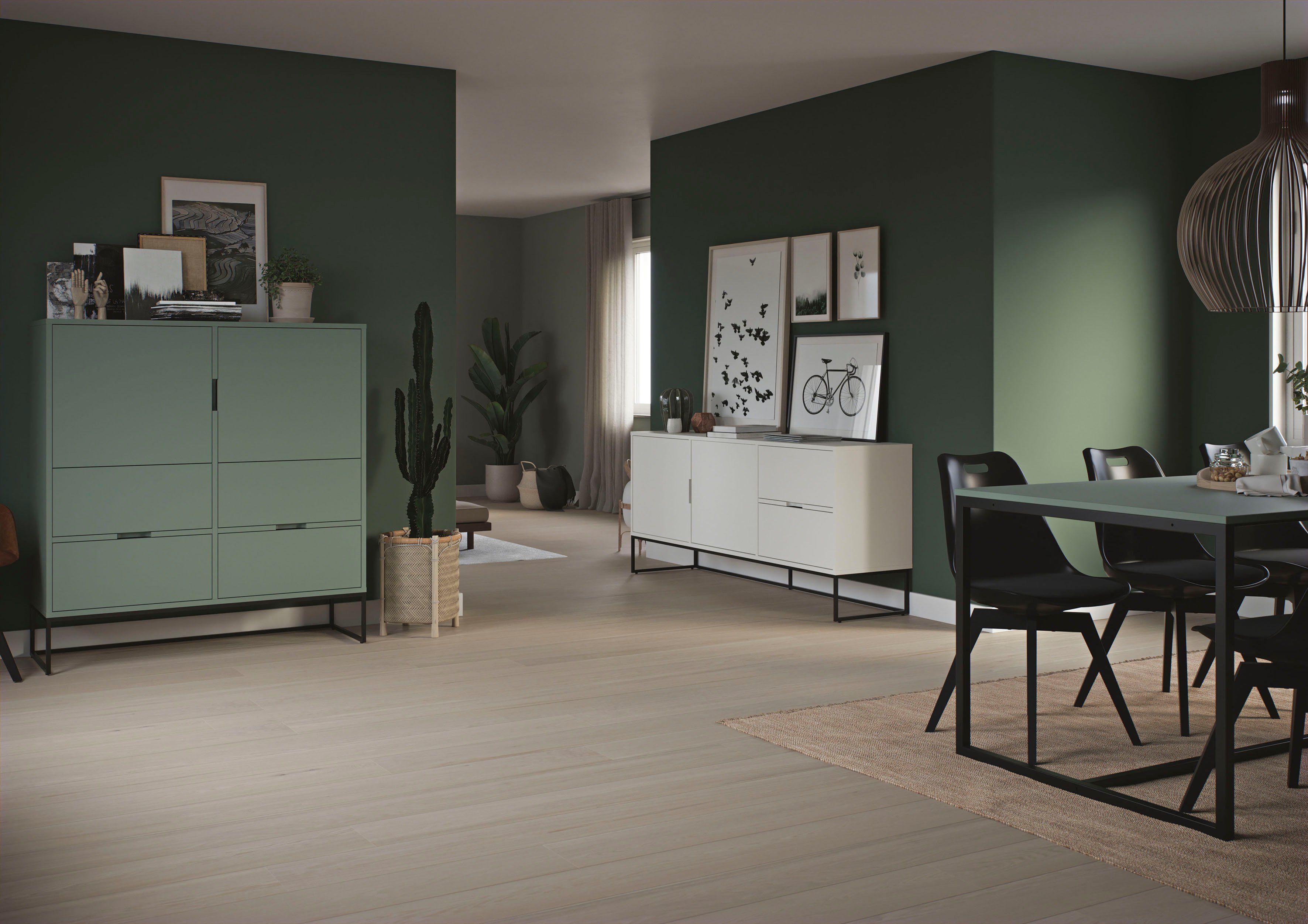 Tenzo Esstisch LIPP, misty Breite | 180 studio, misty von Design cm Tenzo grün grün Design