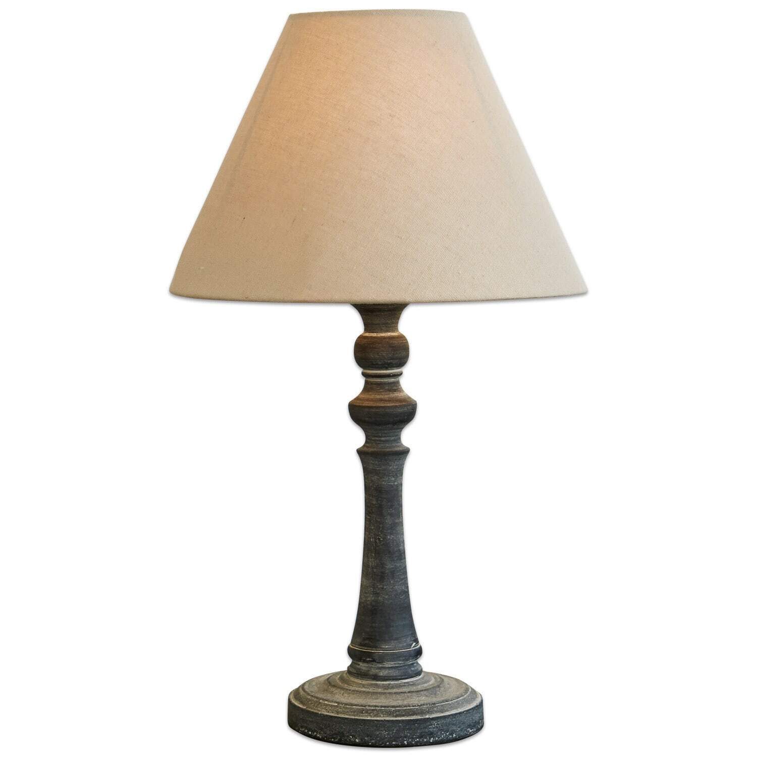 Mirabeau Tischleuchte Tischlampe Withby beige/antikgrau günstig online kaufen