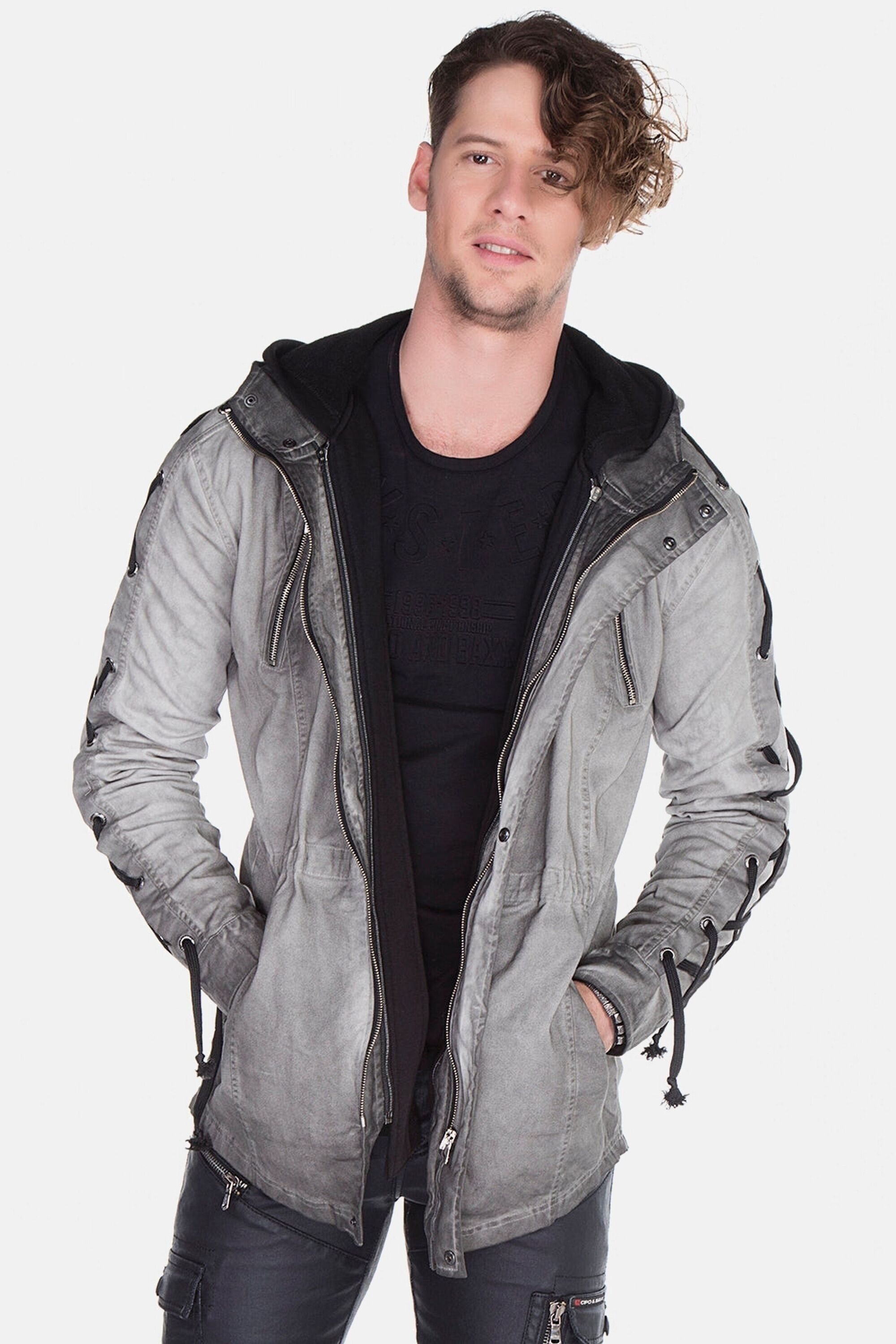 Cipo & Baxx Outdoorjacke Jacke mit Rückendetail, CJ-183