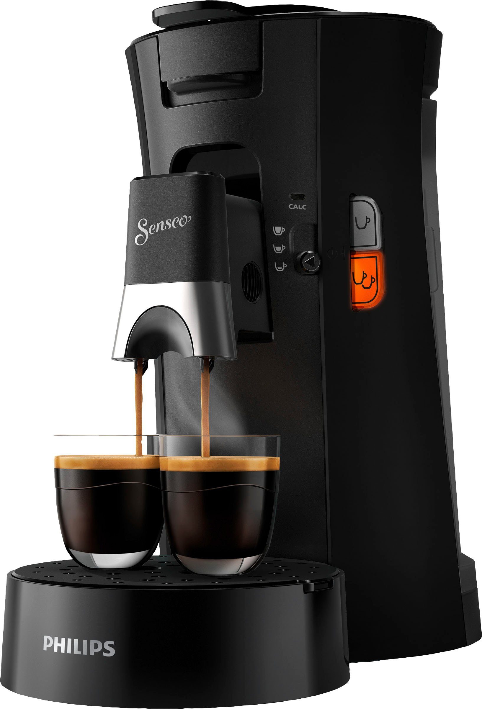 Philips Senseo Kaffeepadmaschine Select Kaffeespezialitäten, 21% Crema CSA230/69, zurückerhalten und € recyceltem und Pads 100 Plastik, +3 aus bis max.33 kaufen Plus, Senseo