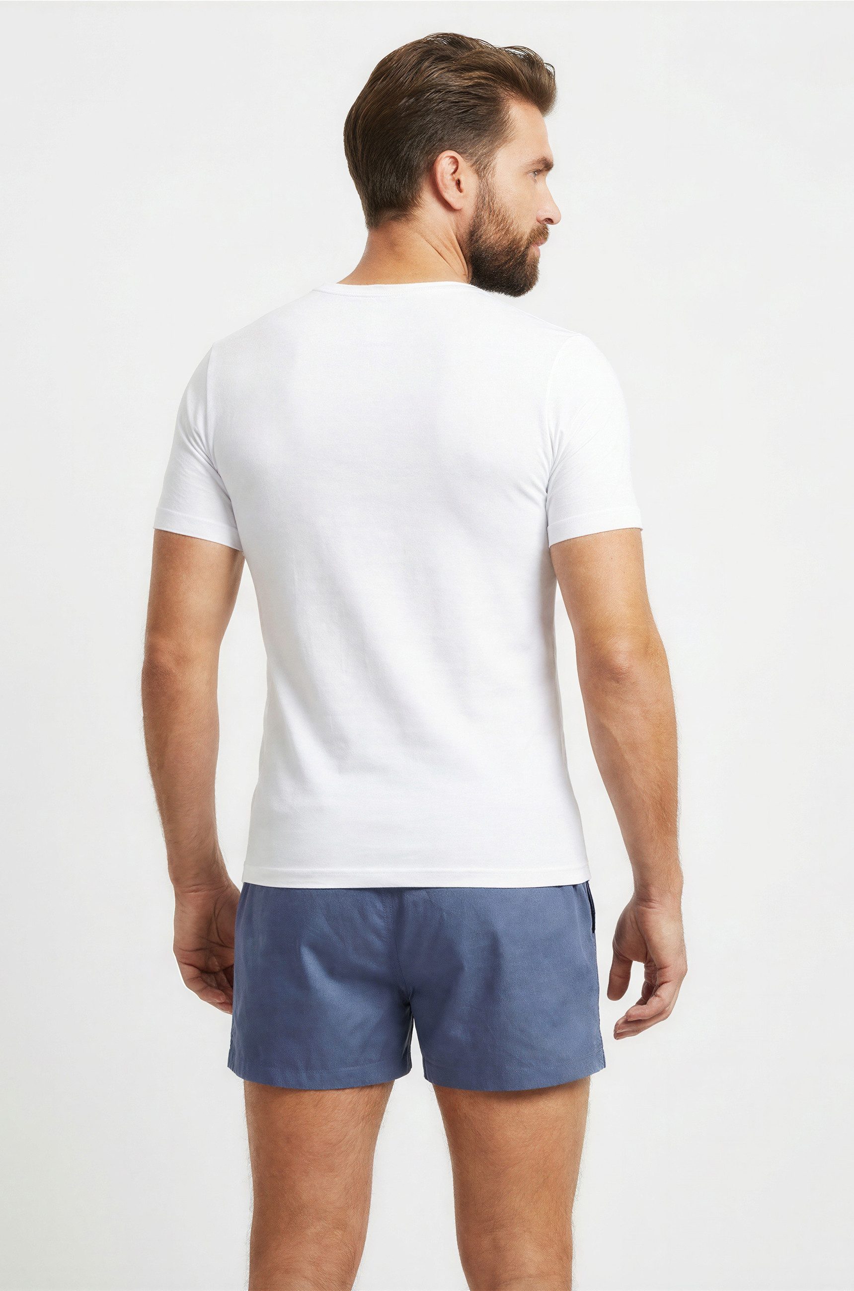 MUSTANG T-Shirt Basic Lounge Shirt Unterhemd Unterwäsche (Packung, 1-tlg) OEKO-TEX® zertifiziert - zeitloses Design - klassischer Basic-Look