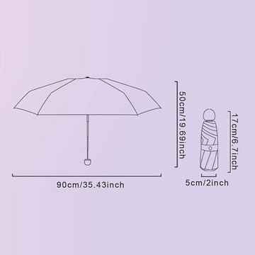 CoolBlauza Taschenregenschirm Mini-Regenschirm Anti-UV Damen HerrenMini-Regenschirm