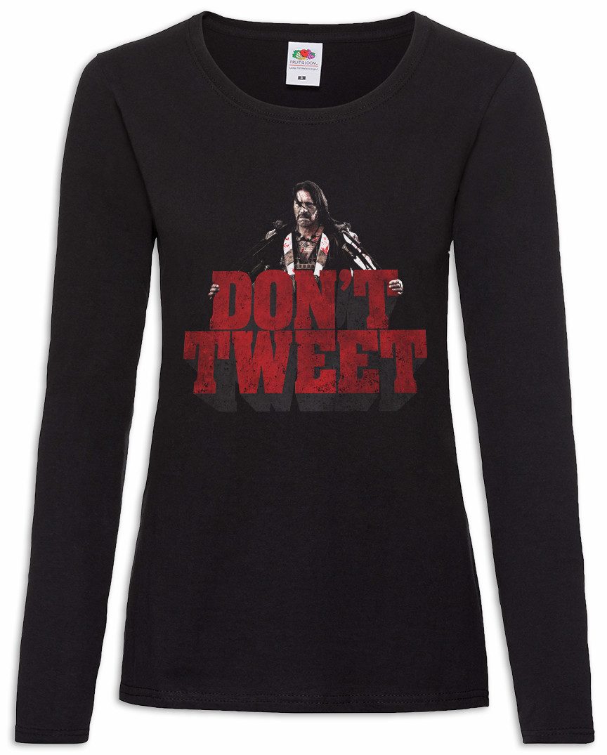 Urban Backwoods Langarmshirt Don´t Tweet Damen Langarmshirt Symbol Sign Road Machete Movie Che (1-tlg) Guevara Guerilla Kills Danny