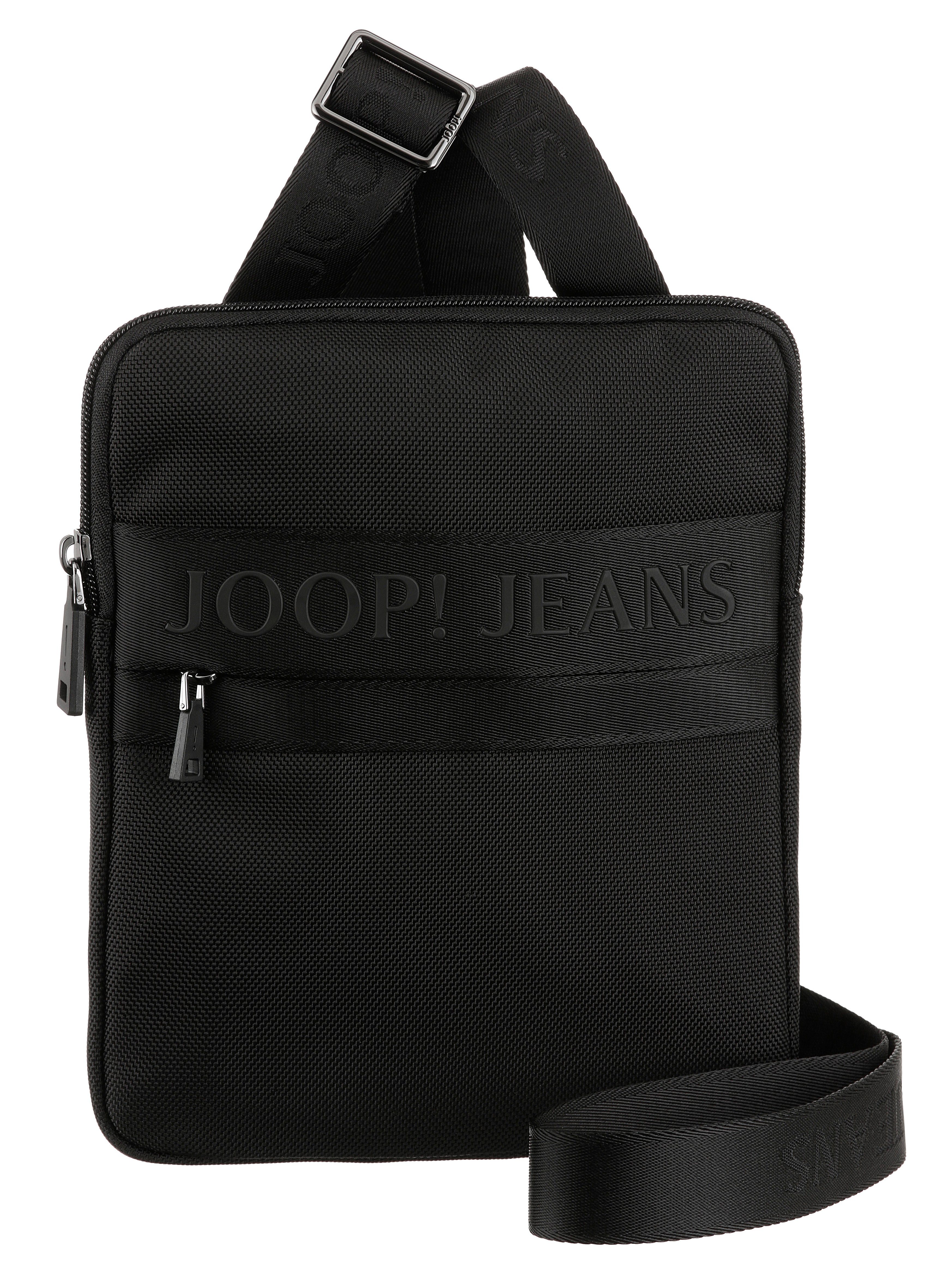 Joop Jeans Umhängetasche modica liam shoulderbag xsvz, mit schöner Logo Stickerei schwarz