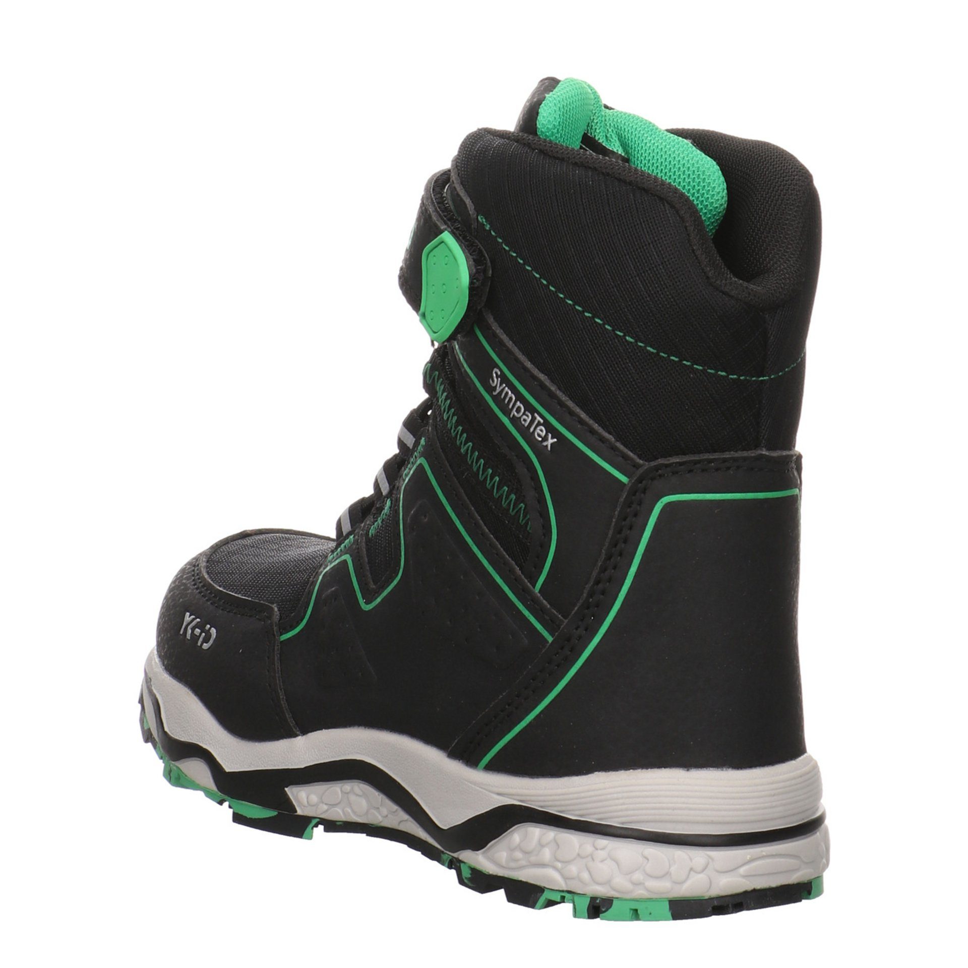 YK-ID by Lurchi Jungen Stiefel Stiefel black Lucian-Tex Schuhe Boots Synthetikkombination green