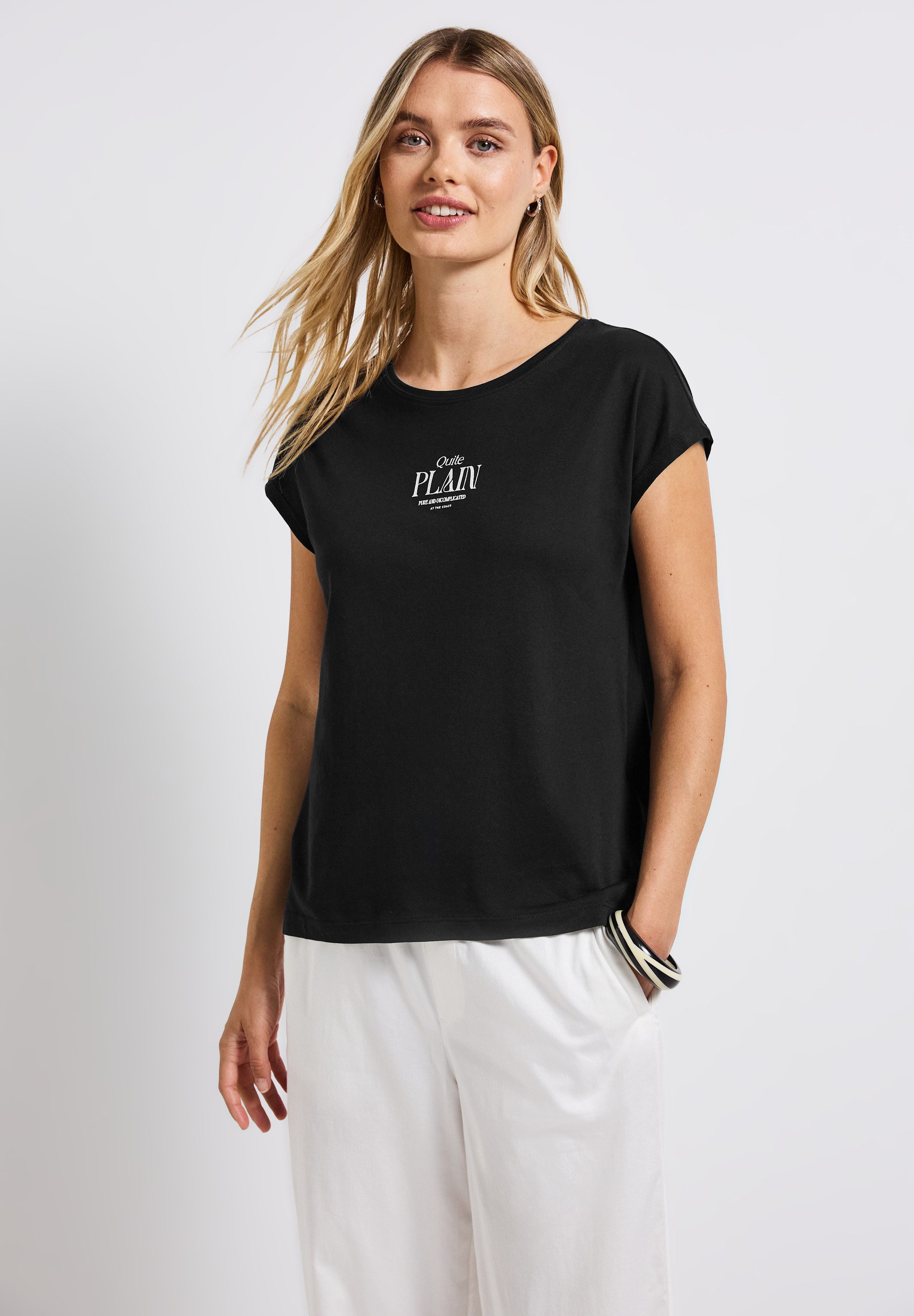 STREET ONE T-Shirt, im soften Baumwoll-Mix günstig online kaufen