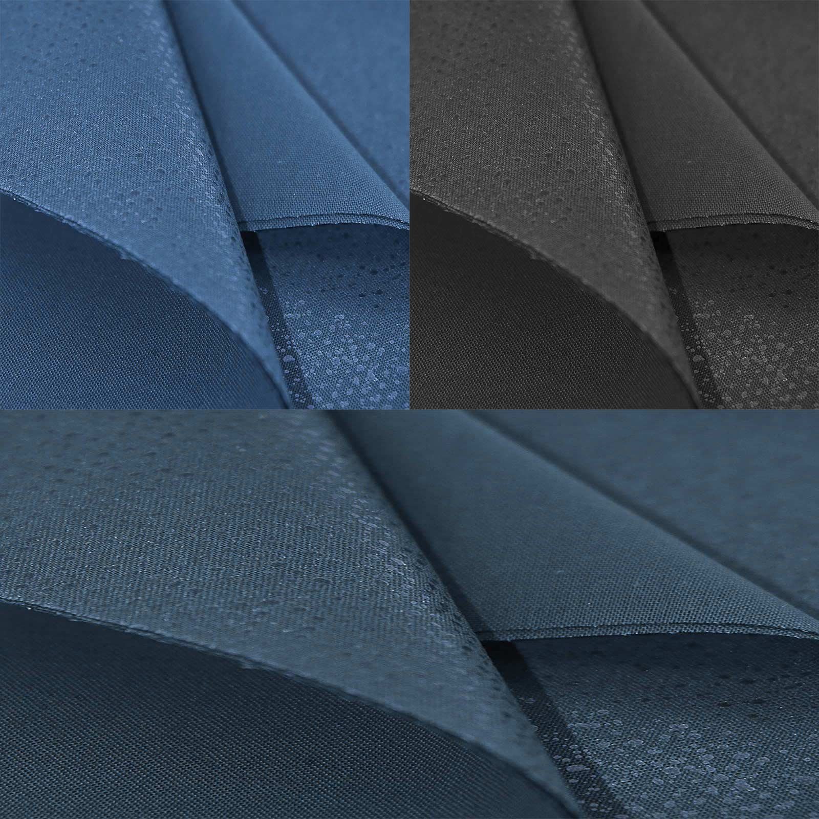 maDDma Aufnäher 3 zuschneidbare Flicken, Stoff - 100 % Baumwolle, Klebstoff - Polyethylen, schwarz dunkelblau blau
