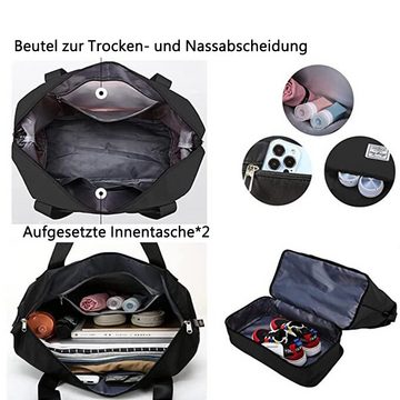 GelldG Sporttasche Groß Sporttasche für Herren und Damen Faltbare Reisetasche