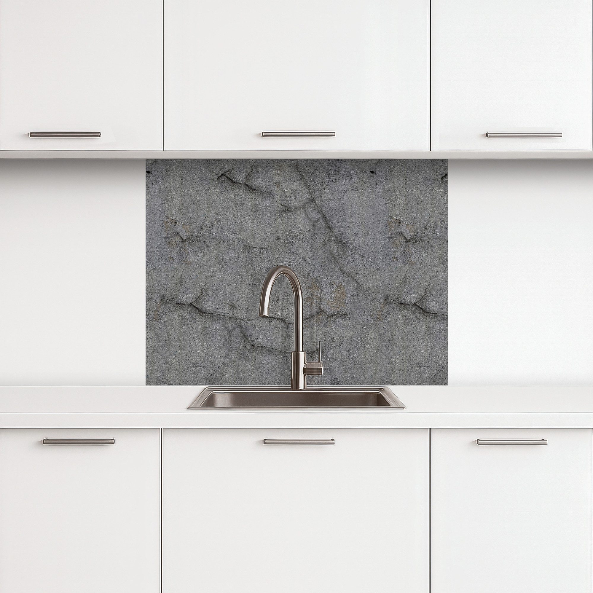 KitchenYeah Küchenrückwand selbstklebend Alt - Beton - Wand, (1-tlg), Sprit günstig online kaufen