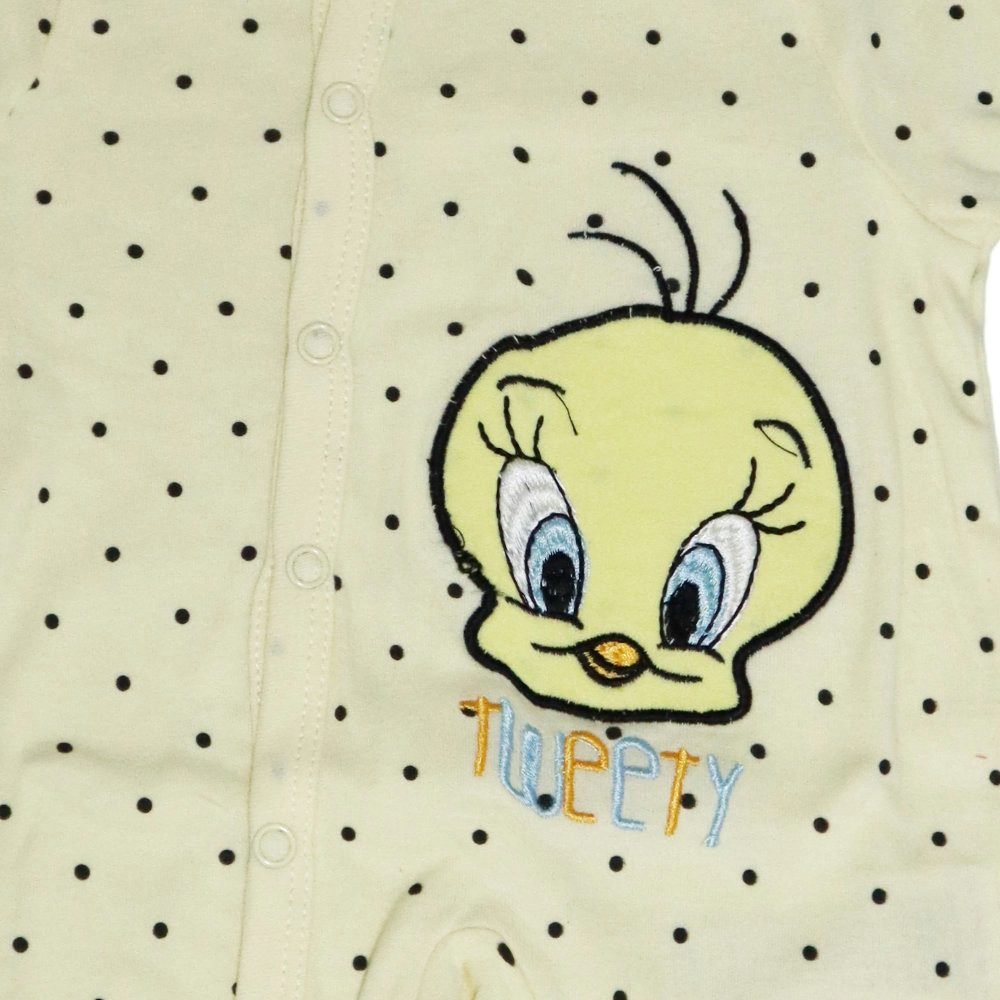 LOONEY TUNES Strampler Looney Tunes Tweety Baby Kleinkind Body Strampler Einteiler Gr. 62 bis 92, reine Baumwolle