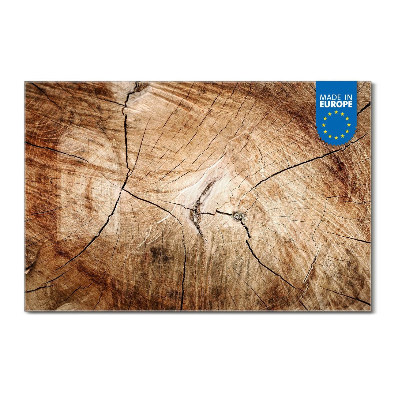 banjado Magnettafel aus Glas, mit Motiv Getrocknetes Holz, (gehärtetets Glas, Glasmagnettafel)