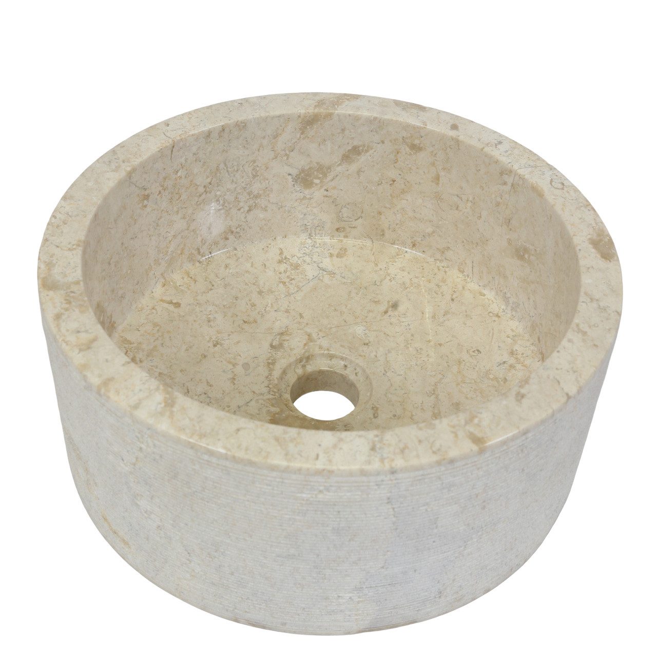 Casa Moro Waschtisch Marmor Waschbecken Maila Beige für Badezimmer Gäste-Bad Indonesisches, Handgemacht, MW323515