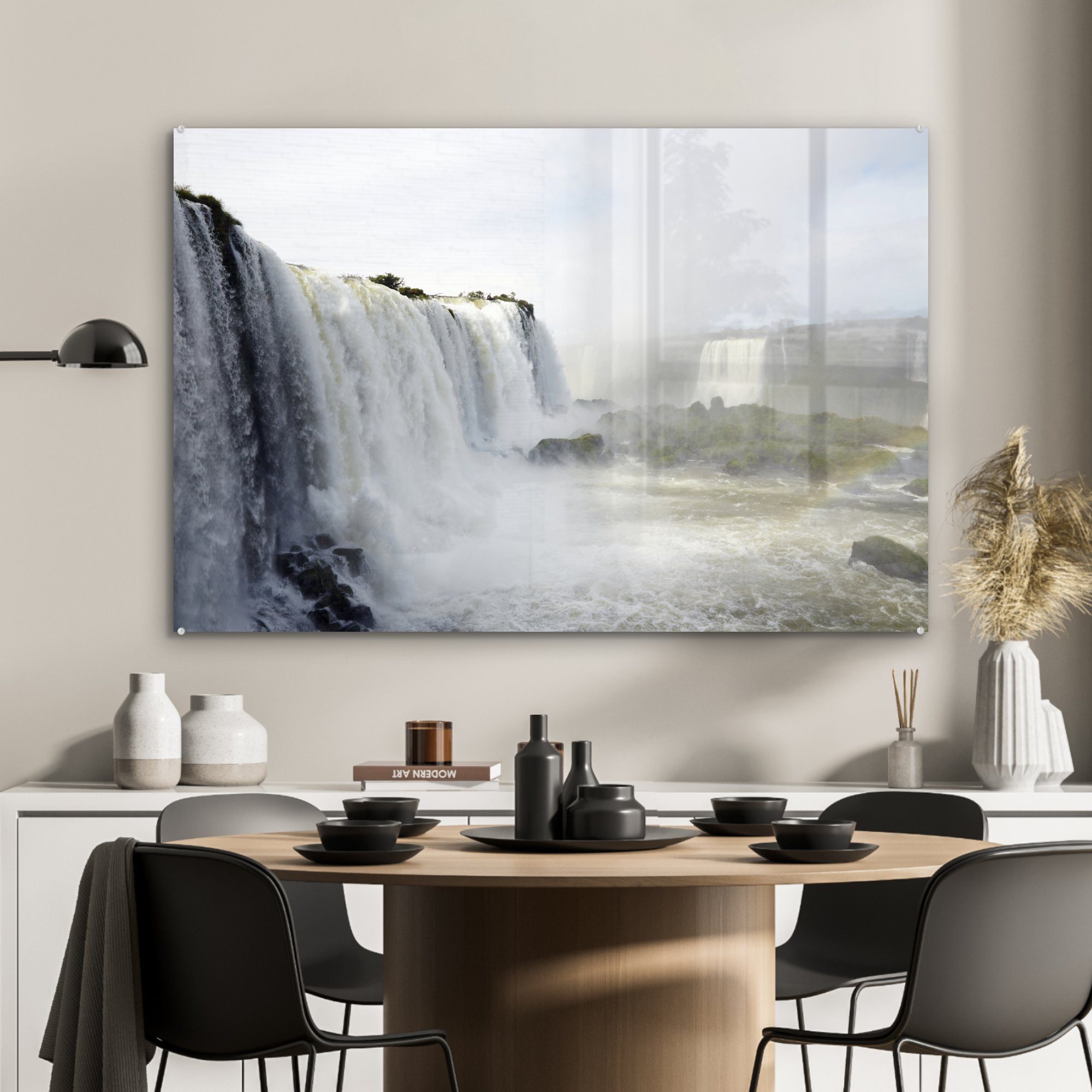 Wilde Argentinien, Iguazú-Nationalpark St), & im Acrylglasbild MuchoWow Wohnzimmer Acrylglasbilder Wasserfälle (1 in Schlafzimmer