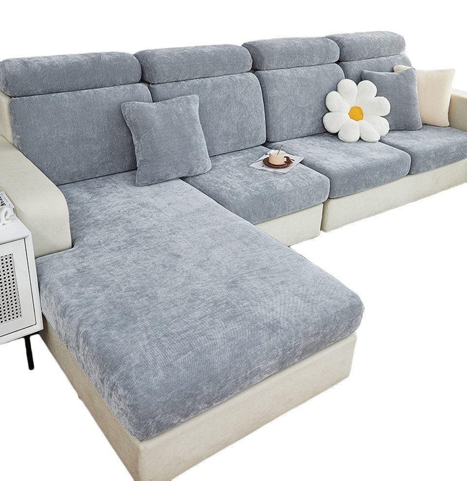 Coonoor Sofahusse Sofabezug Ecksofa L Form Stretch Chenille Sofa, Überzug U günstig online kaufen