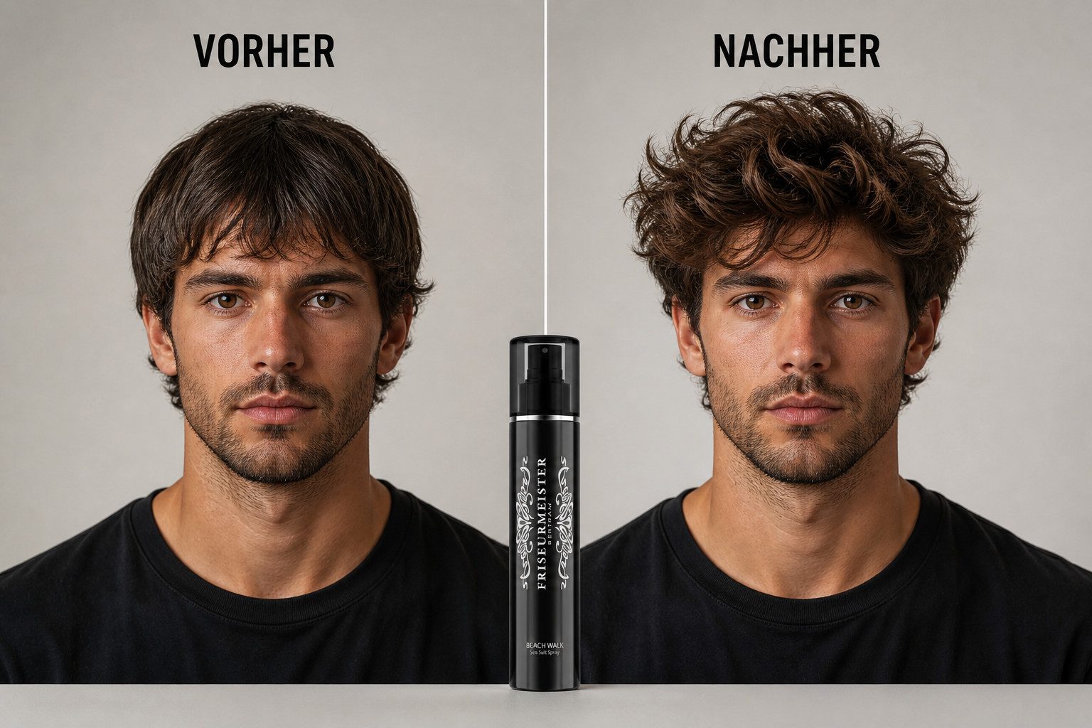 Friseurmeister Haarpflege-Spray Beach Walk Sea Salt Spray 250 ml Salzspray, mit Rosmarin & Grüntee, Friseurqualität, mattes Finish