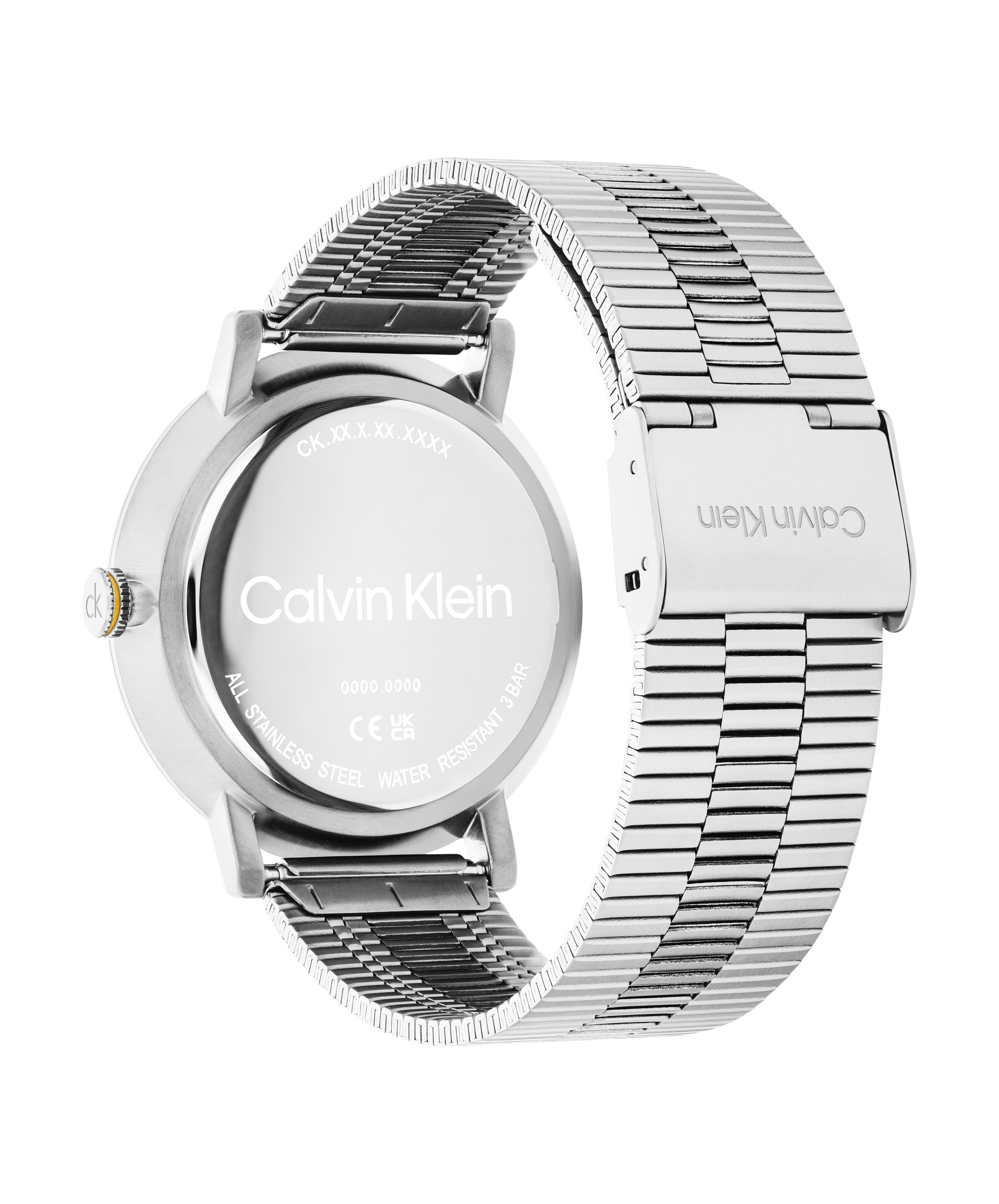 Calvin Klein Quarzuhr CK REAL 25200547, Armbanduhr, Herrenuhr, Edelstahlarmband, analog
