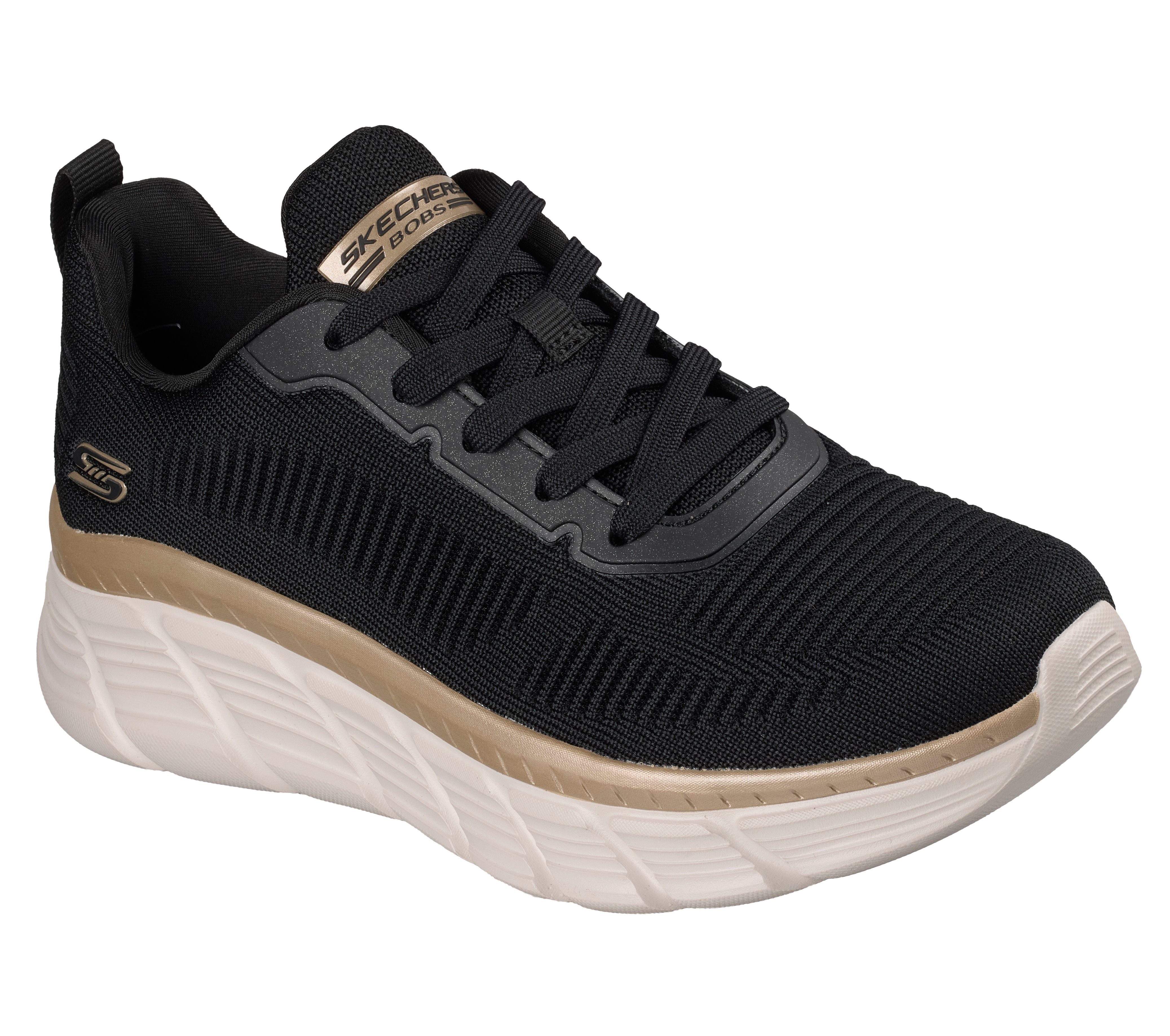 Skechers BOBS B FLEX HI-FLYING HI Sneaker, Trainingsschuh, Schnürschuh, Freizeitschuh in veganer Verarbeitung