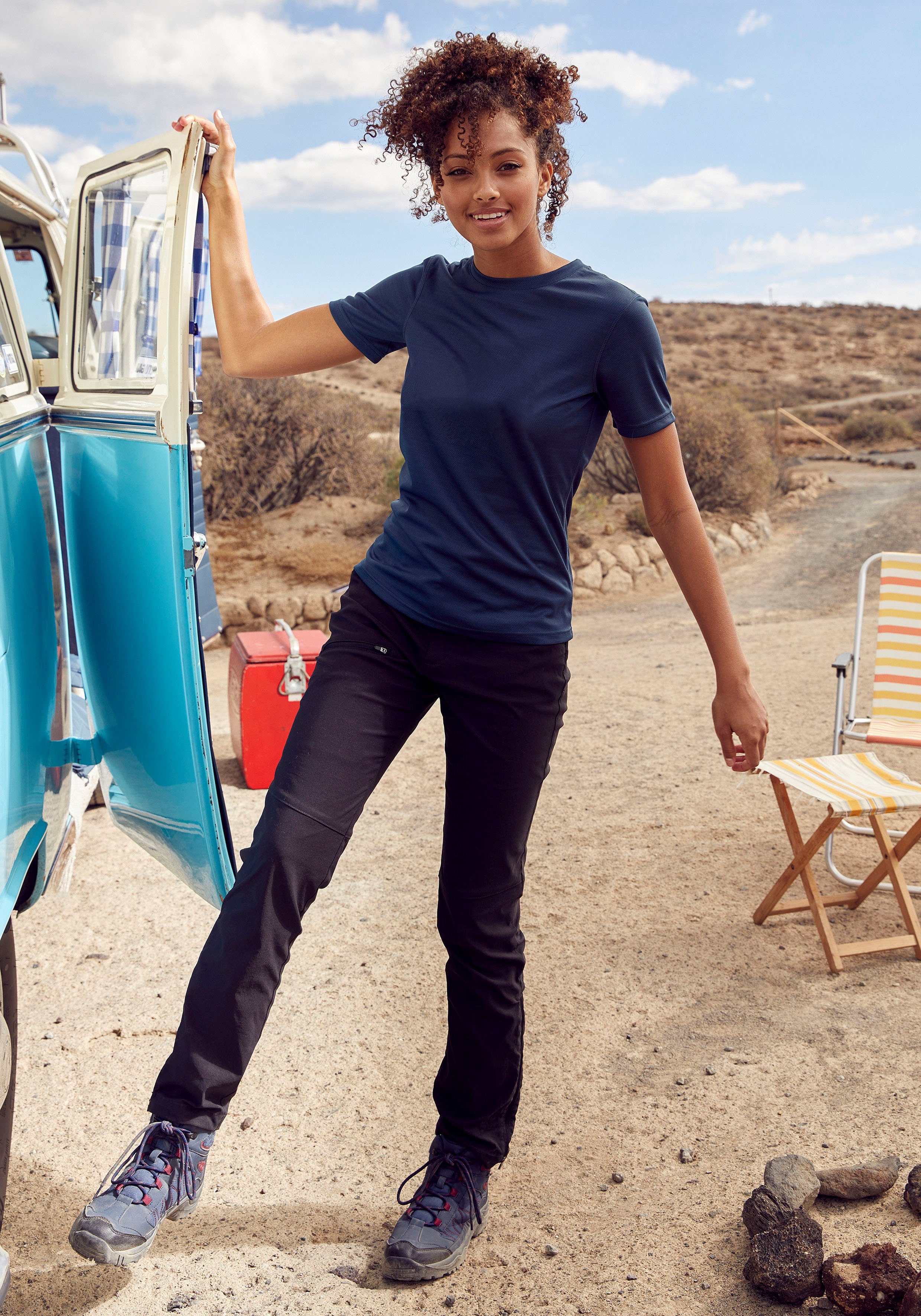 LASCANA ACTIVE Trekkinghose mit 3 Zipper Taschen