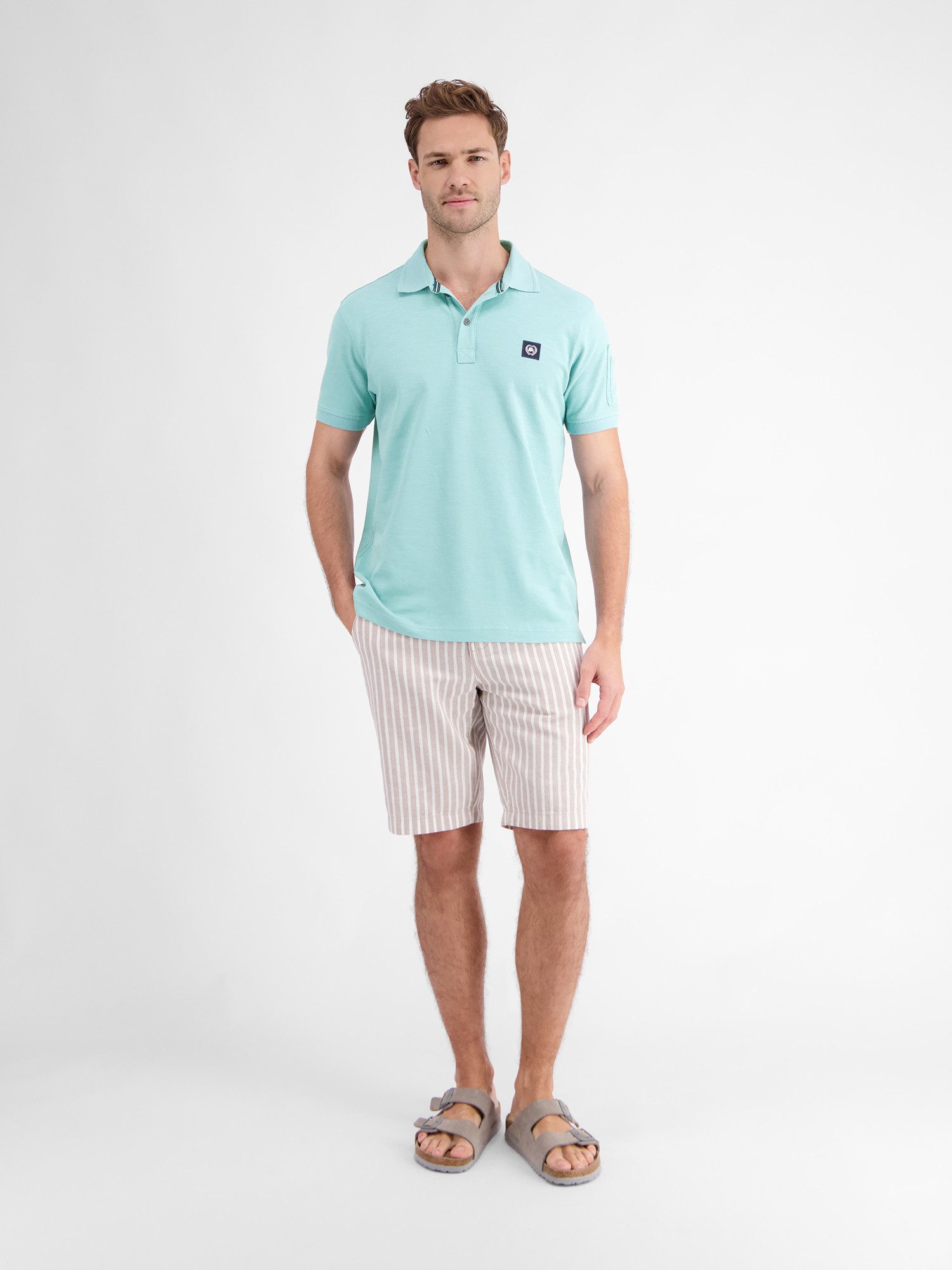LERROS Poloshirt Unifarbenes Poloshirt