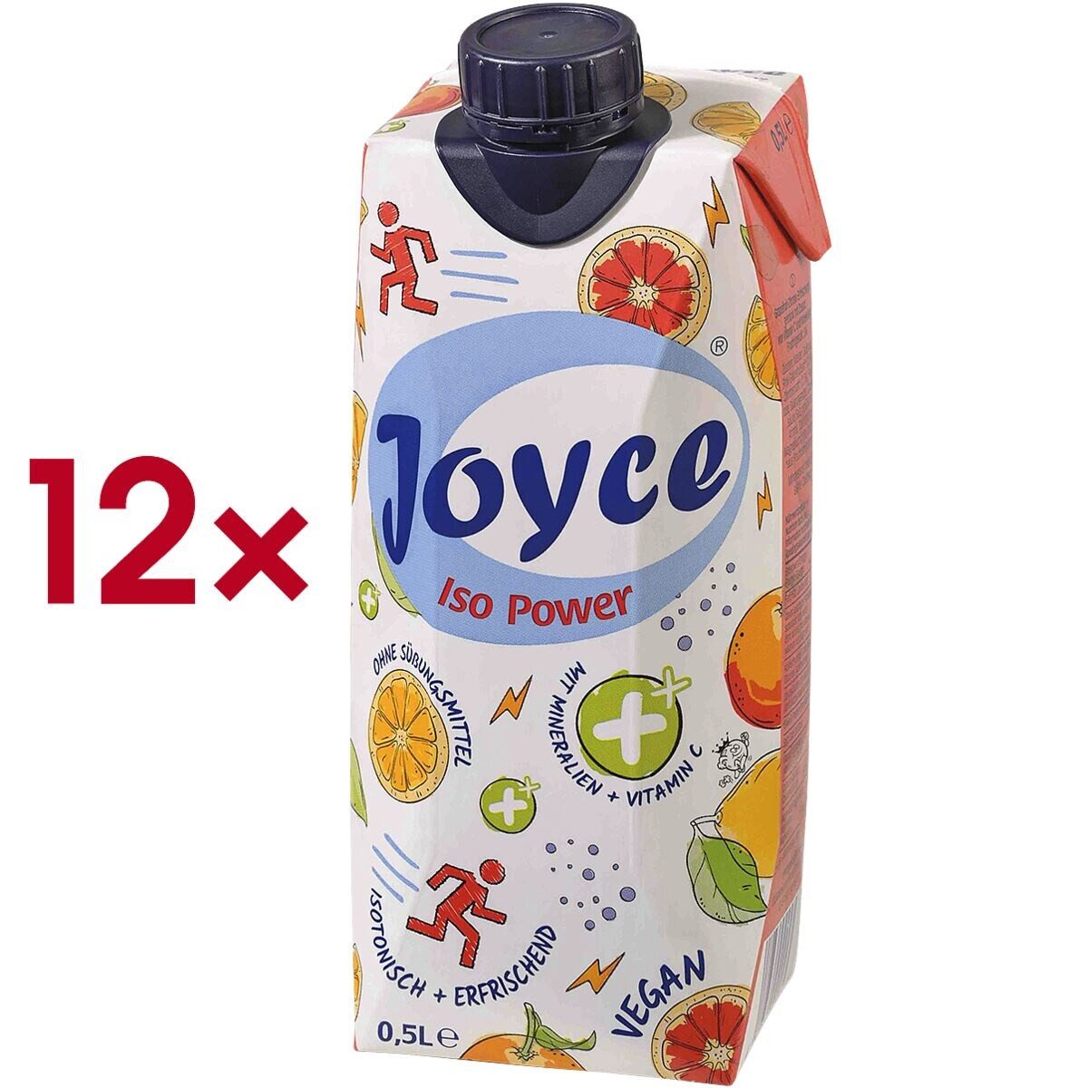 Joyce Saft Iso Power, 12x 0,5 Liter, isotonisch, wiederverschließbar